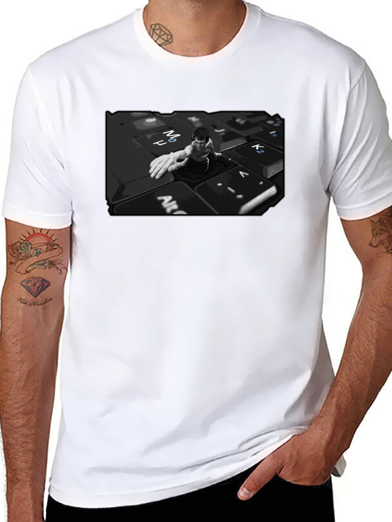 Keyboard Warrior Graphic T-Shirt