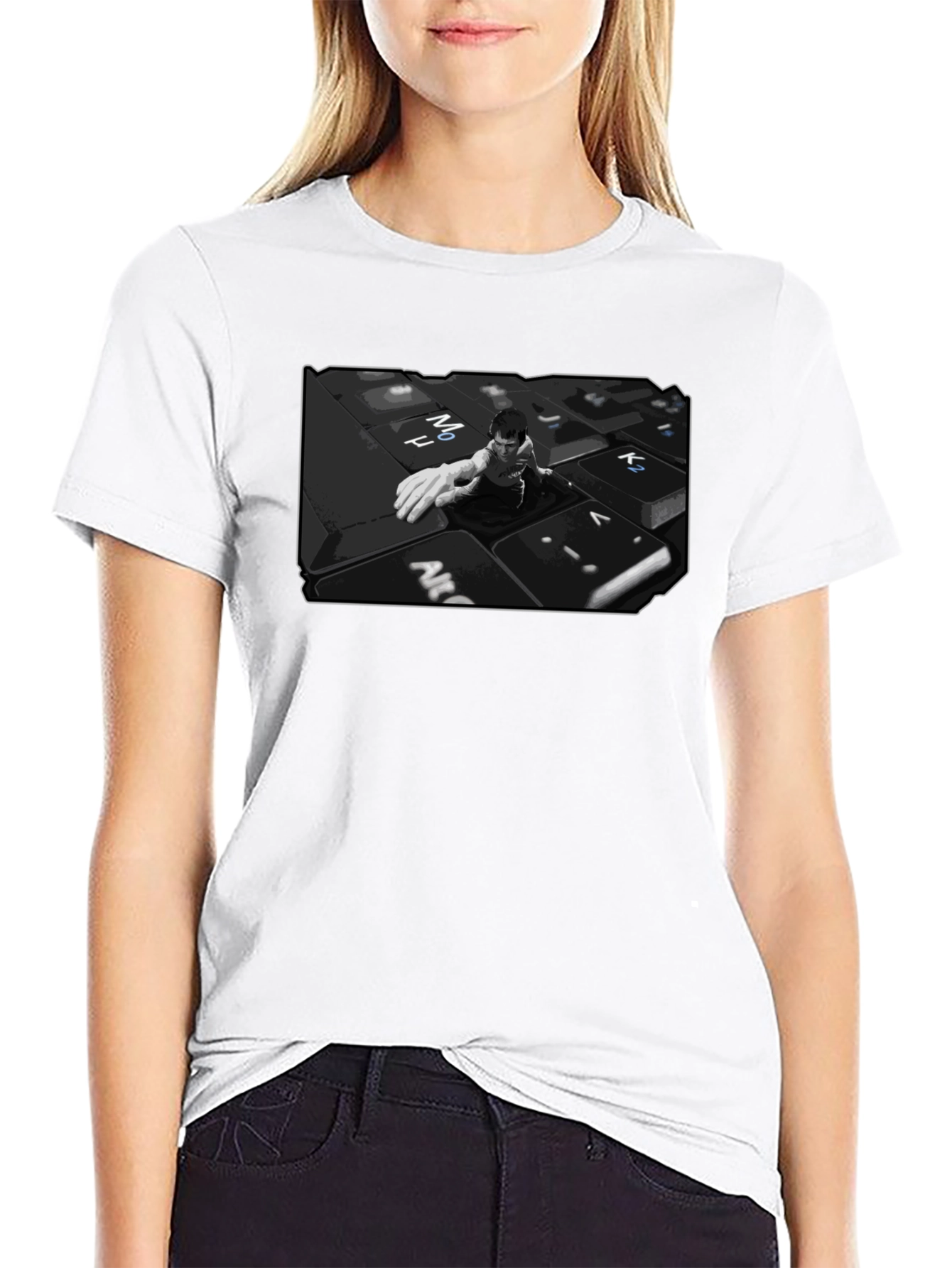 Keyboard Warrior Graphic T-Shirt