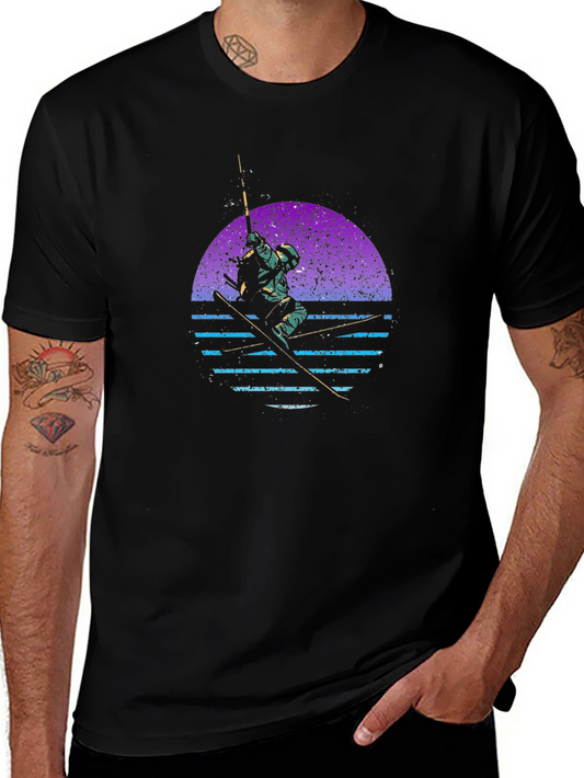 Retro Skiing T-Shirt - Vintage Style
