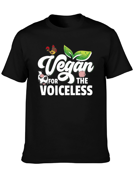 Vegan for the Voiceless Graphic Tee - Black