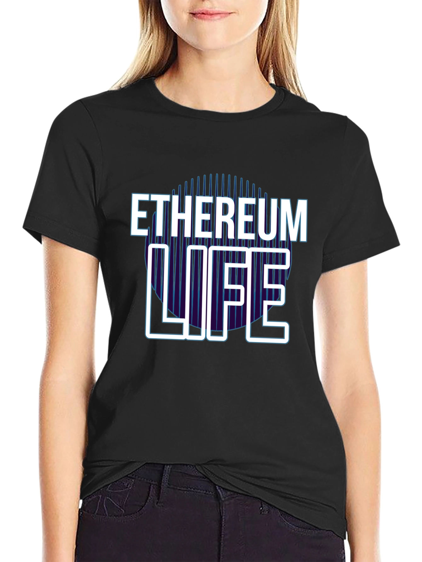 Ethereum Life Graphic Tee - Crypto Enthusiast T-Shirt