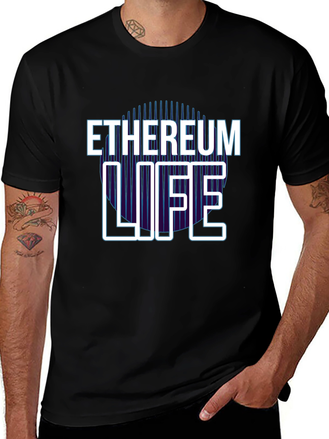 Ethereum Life Graphic Tee - Crypto Enthusiast T-Shirt