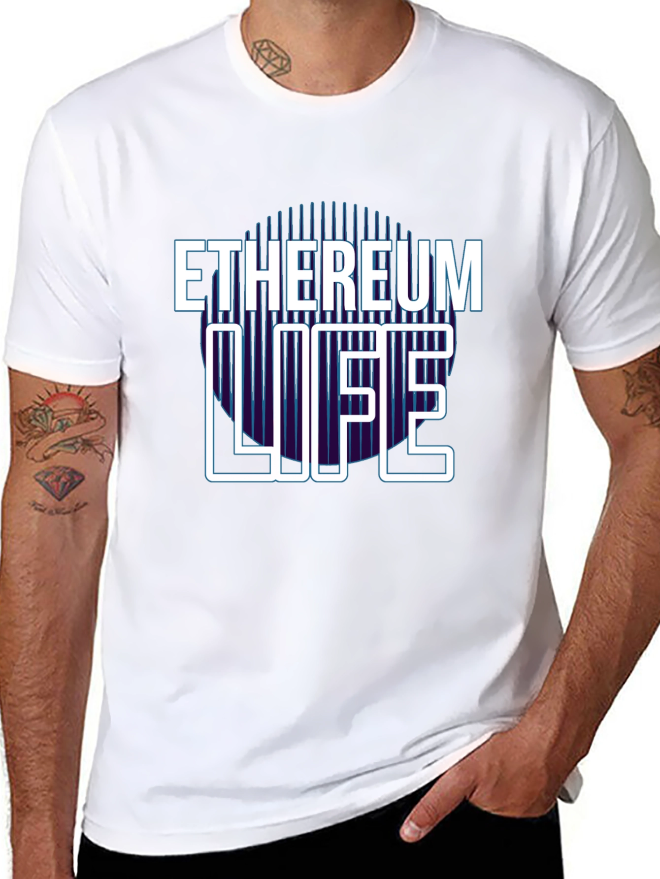 Ethereum Life Graphic Tee - Crypto Enthusiast T-Shirt