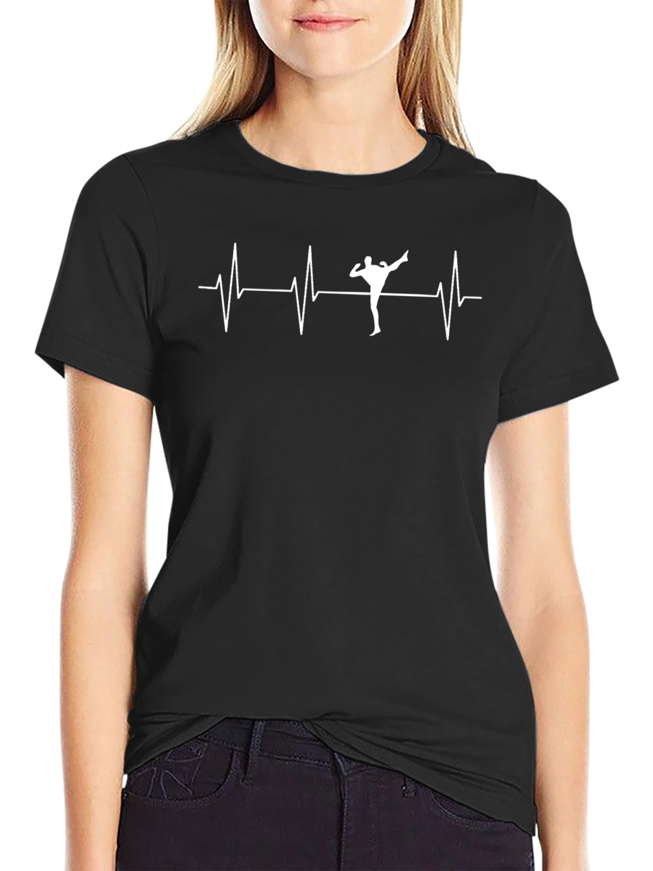 Kickboxing Heartbeat T-Shirt - Martial Arts