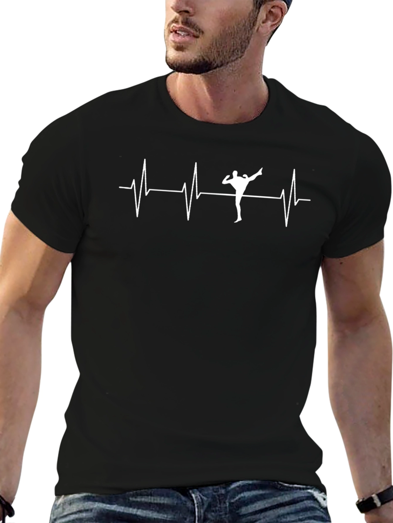Kickboxing Heartbeat T-Shirt - Martial Arts