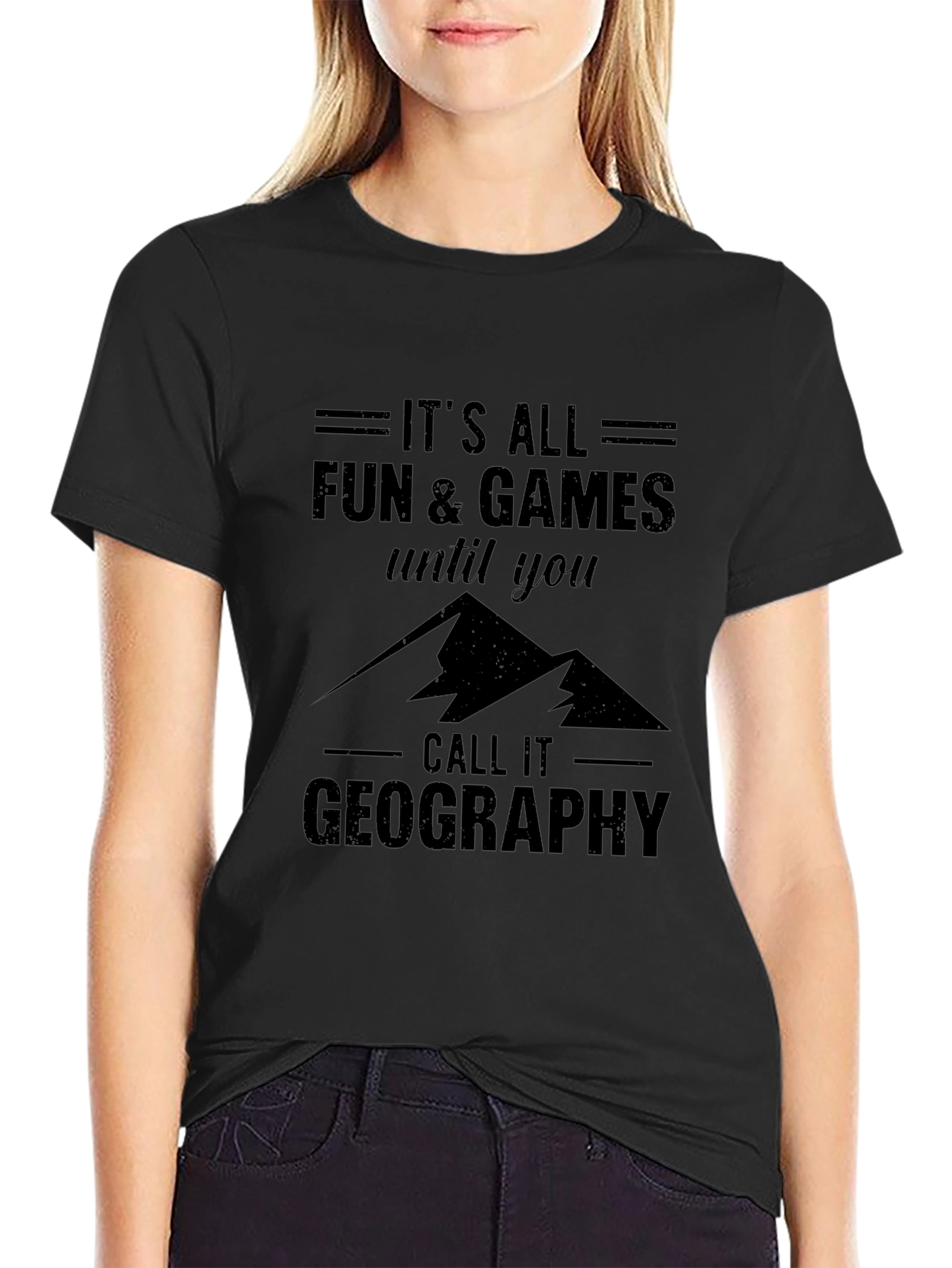 Funny Geography T-Shirt: Its All Fun & Games
