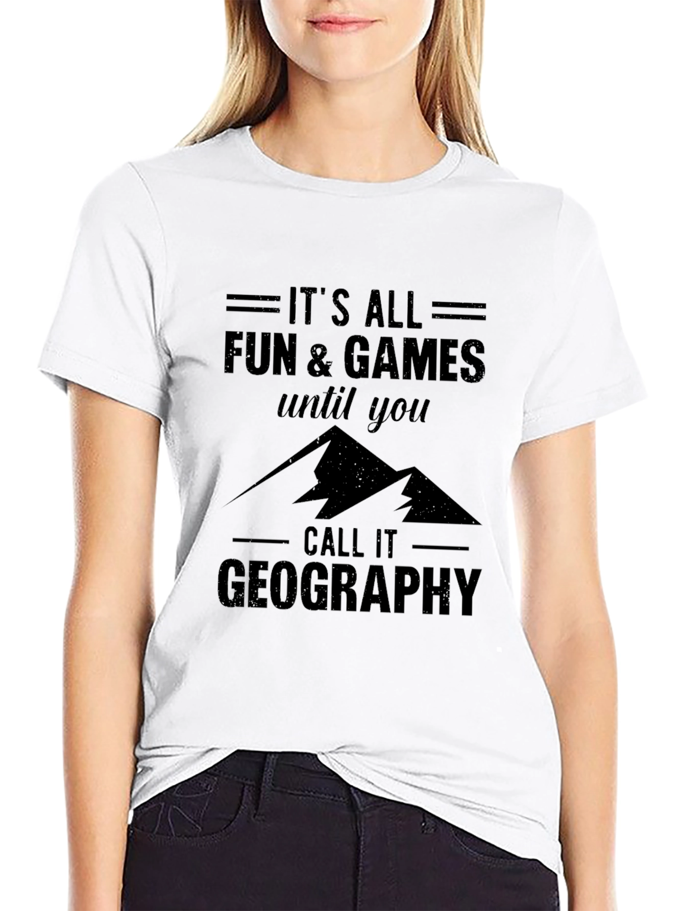 Funny Geography T-Shirt: Its All Fun & Games