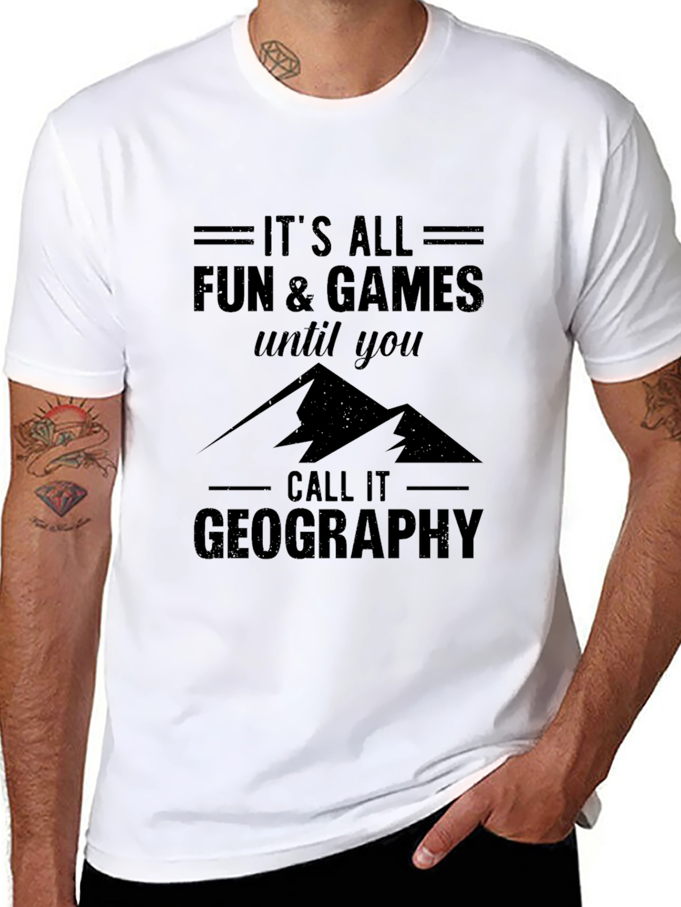 Funny Geography T-Shirt: Its All Fun & Games