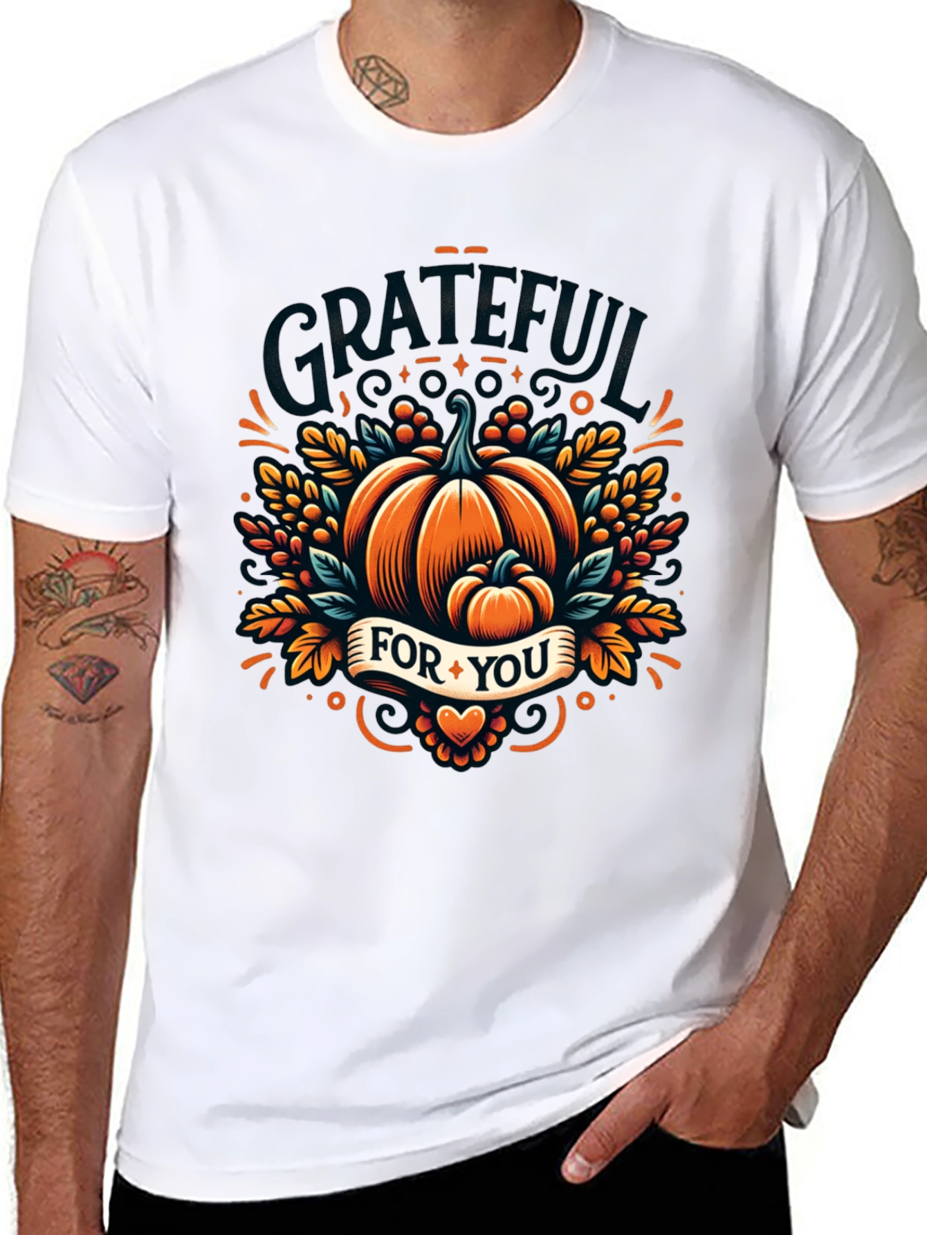 Grateful For You Thanksgiving T-Shirt