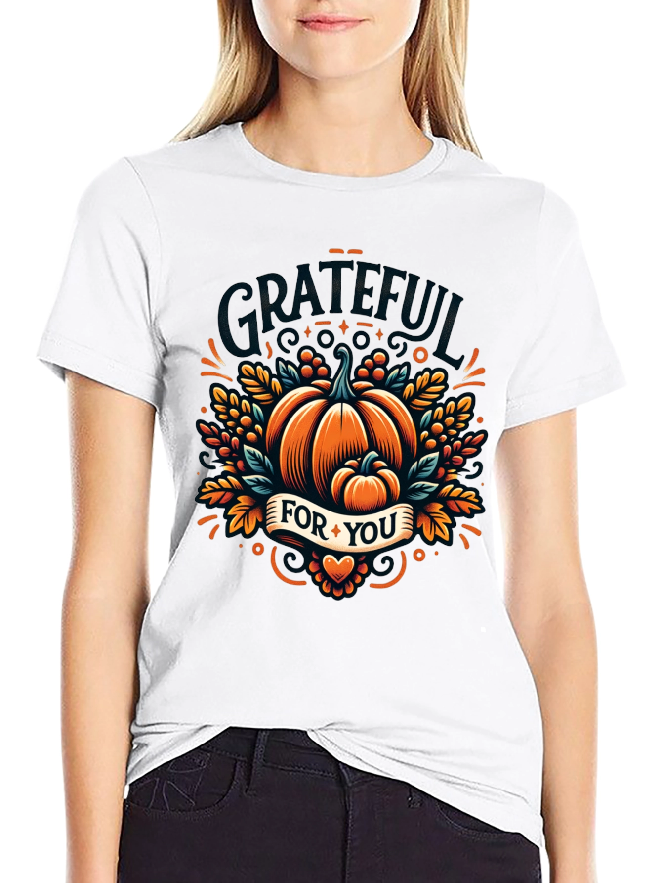 Grateful For You Thanksgiving T-Shirt
