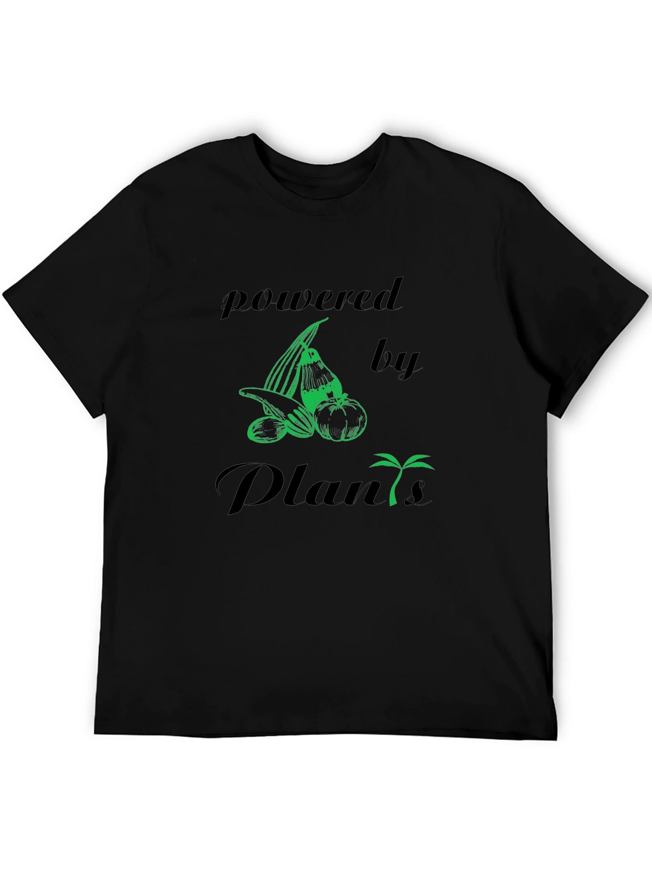 Powered By Plants Vegan Graphic T-Shirt