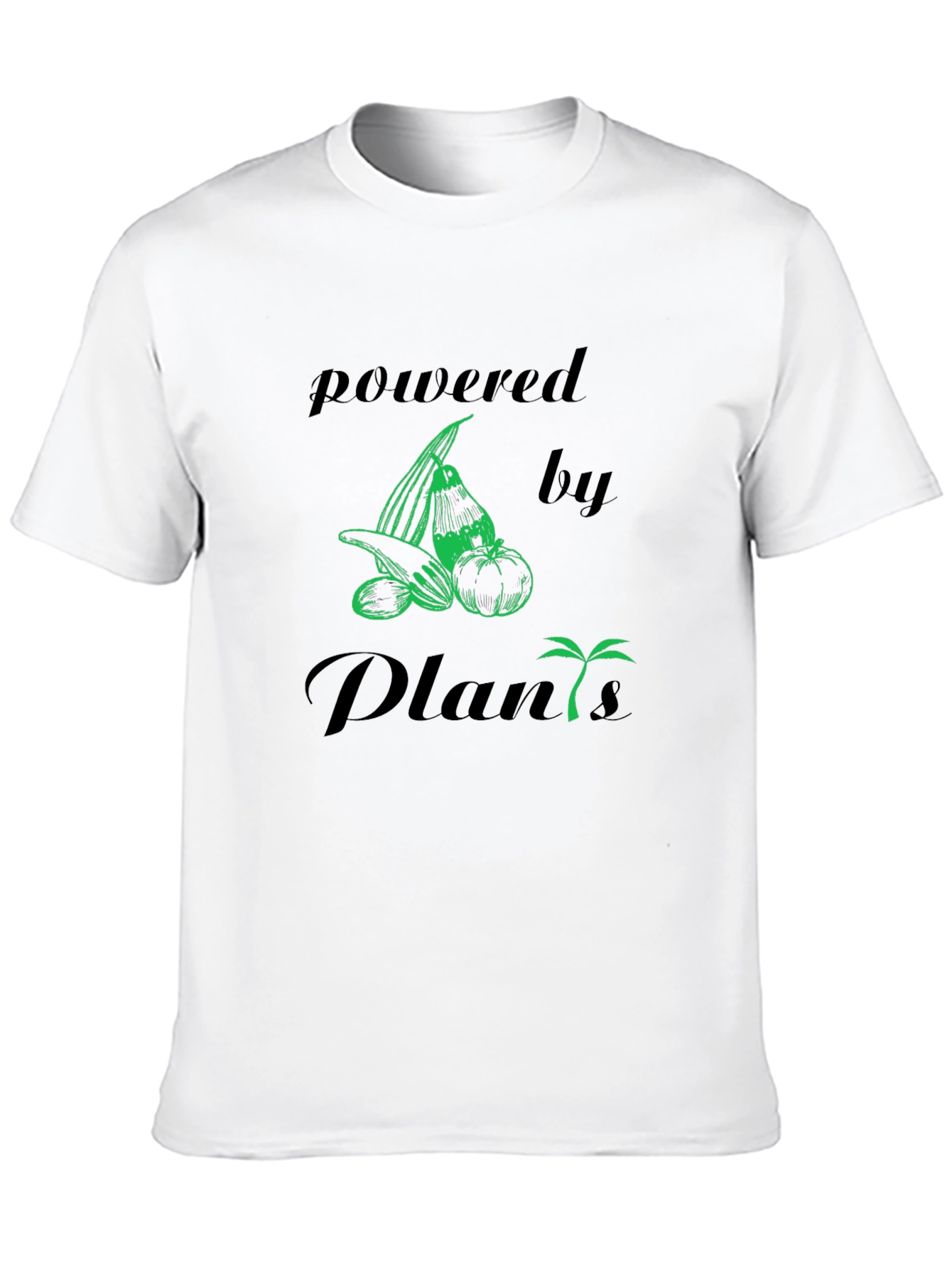 Powered By Plants Vegan Graphic T-Shirt