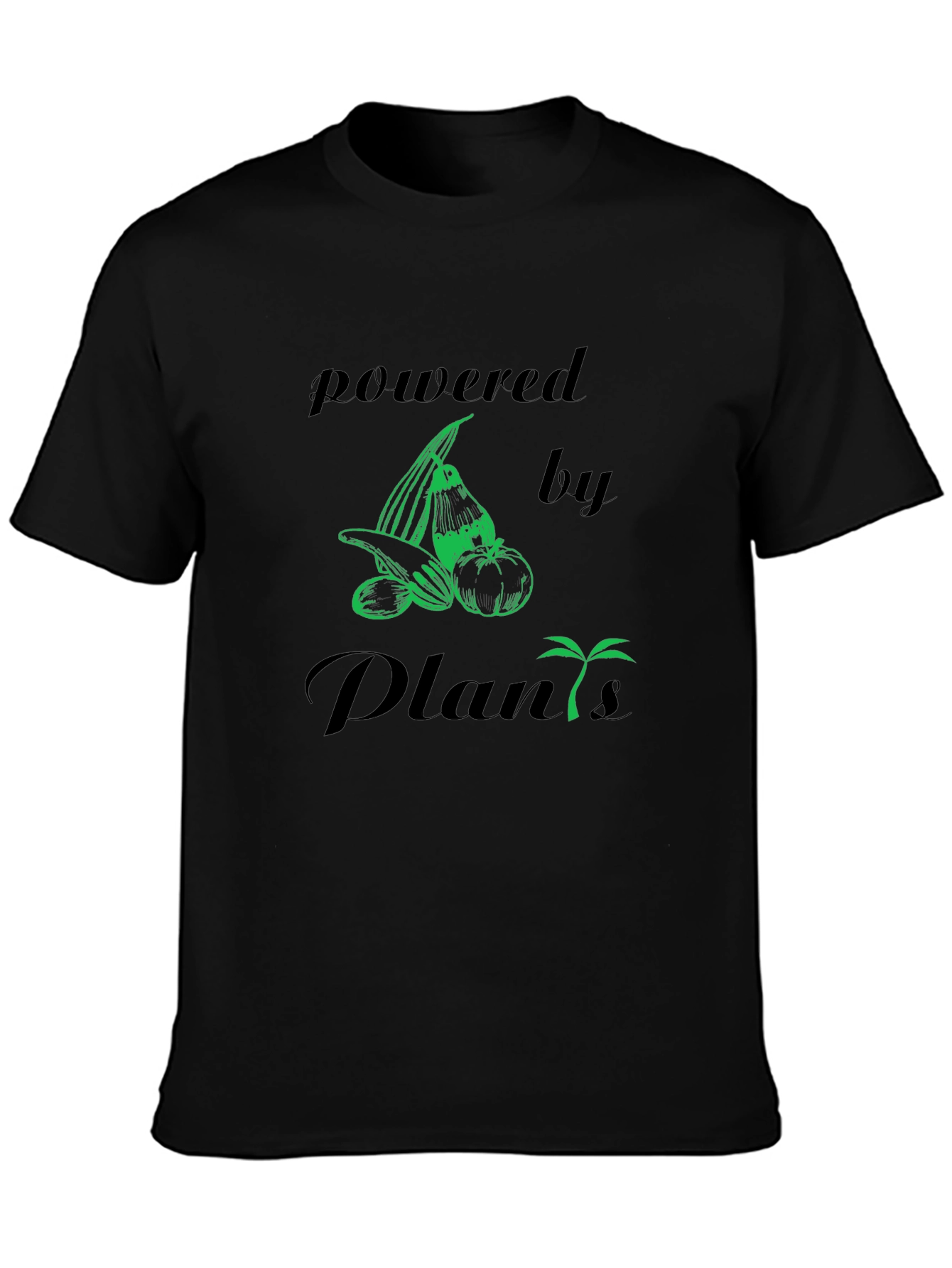 Powered By Plants Vegan Graphic T-Shirt