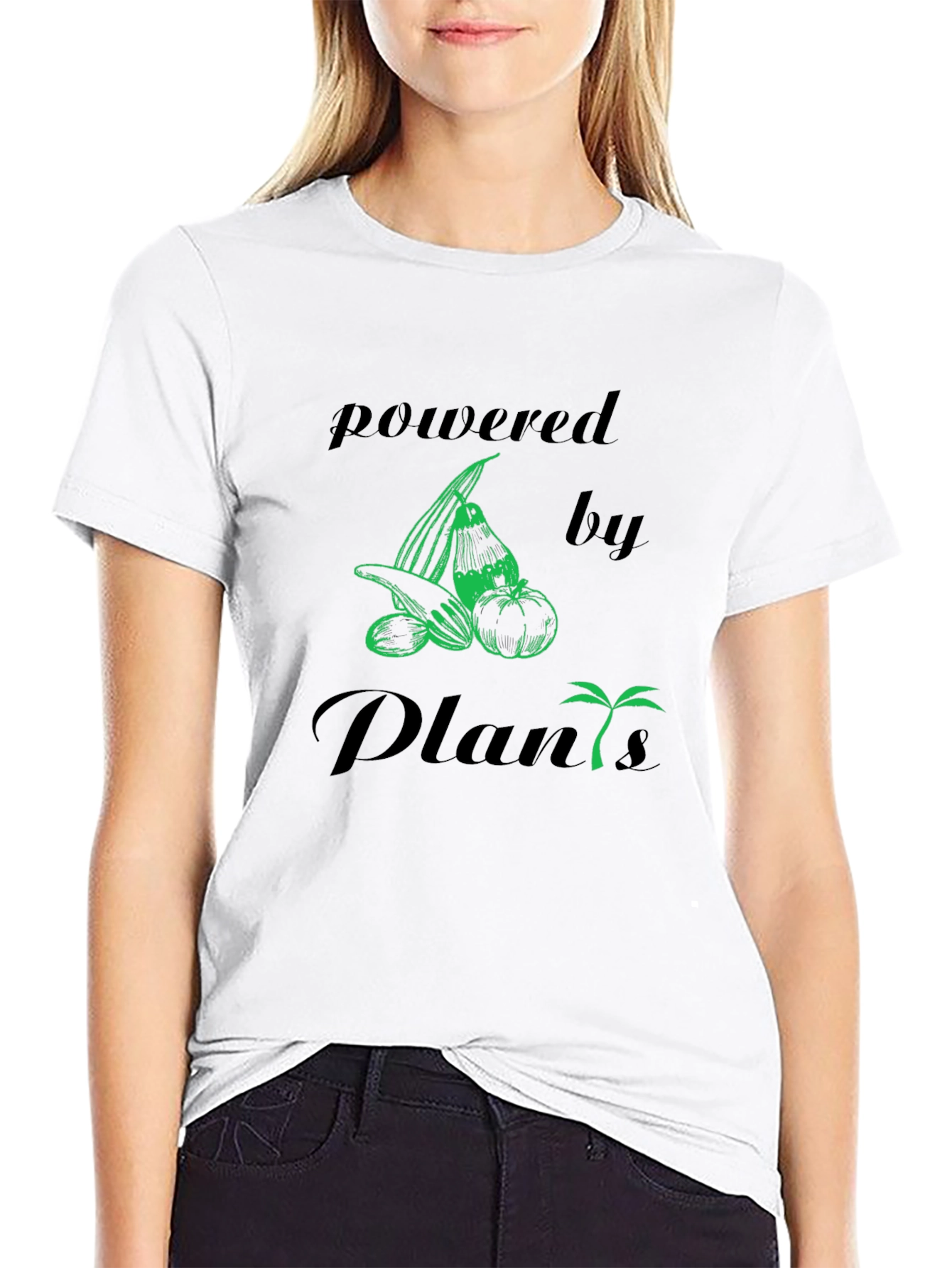 Powered By Plants Vegan Graphic T-Shirt