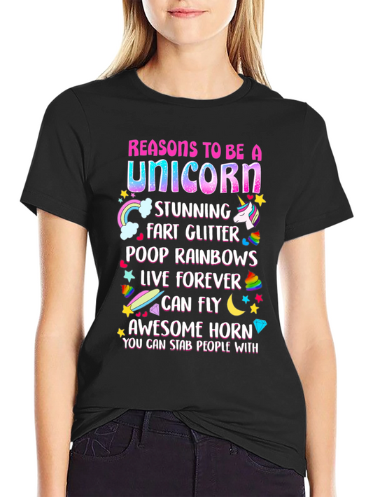 Unicorn Reasons Graphic T-Shirt