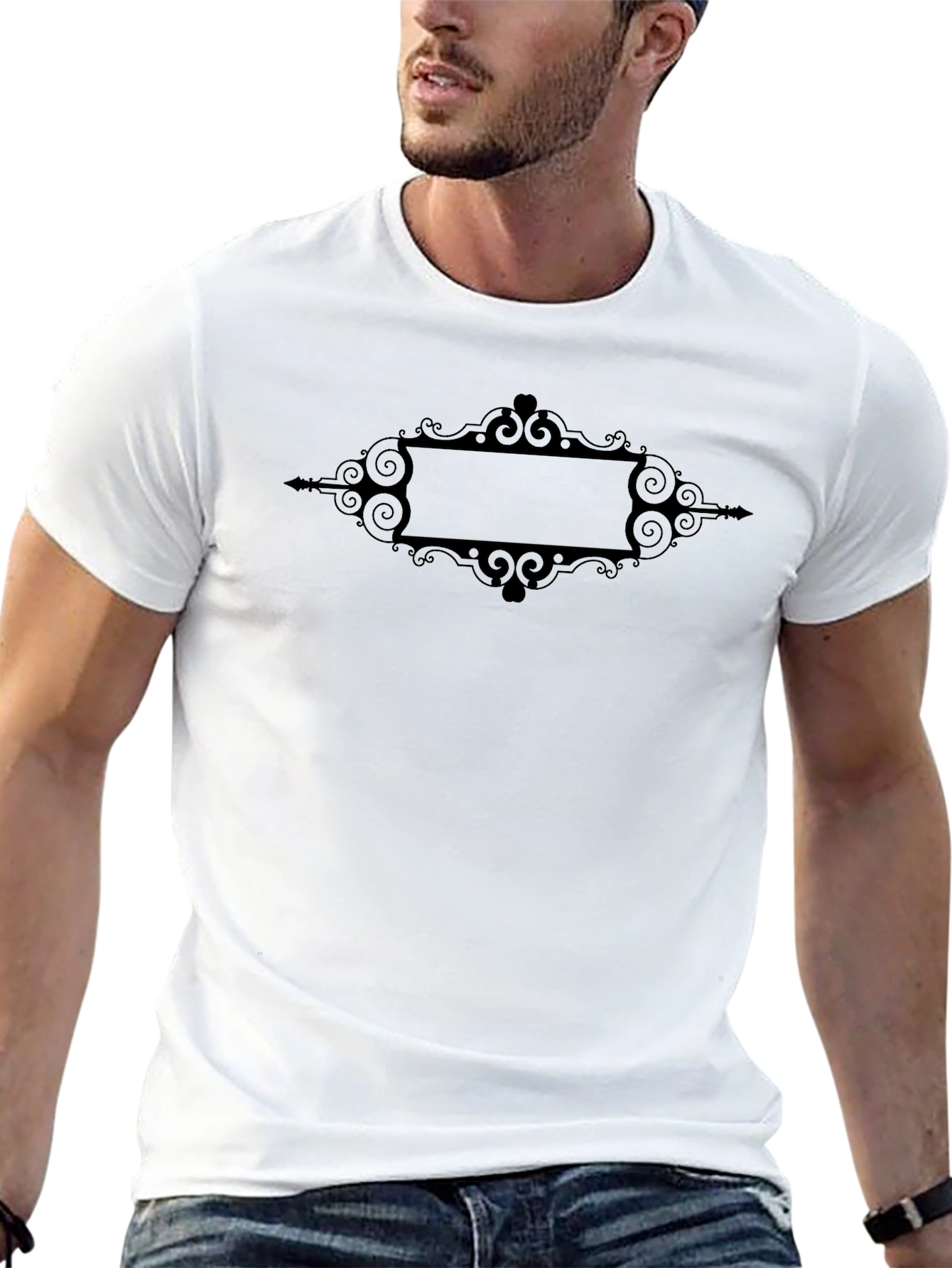 Elegant Black Graphic Tee