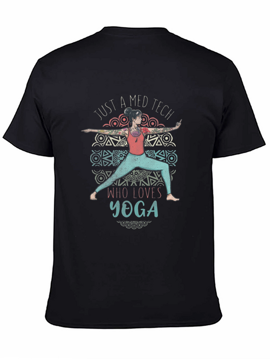 Just a Med Tech Who Loves Yoga Graphic T-Shirt