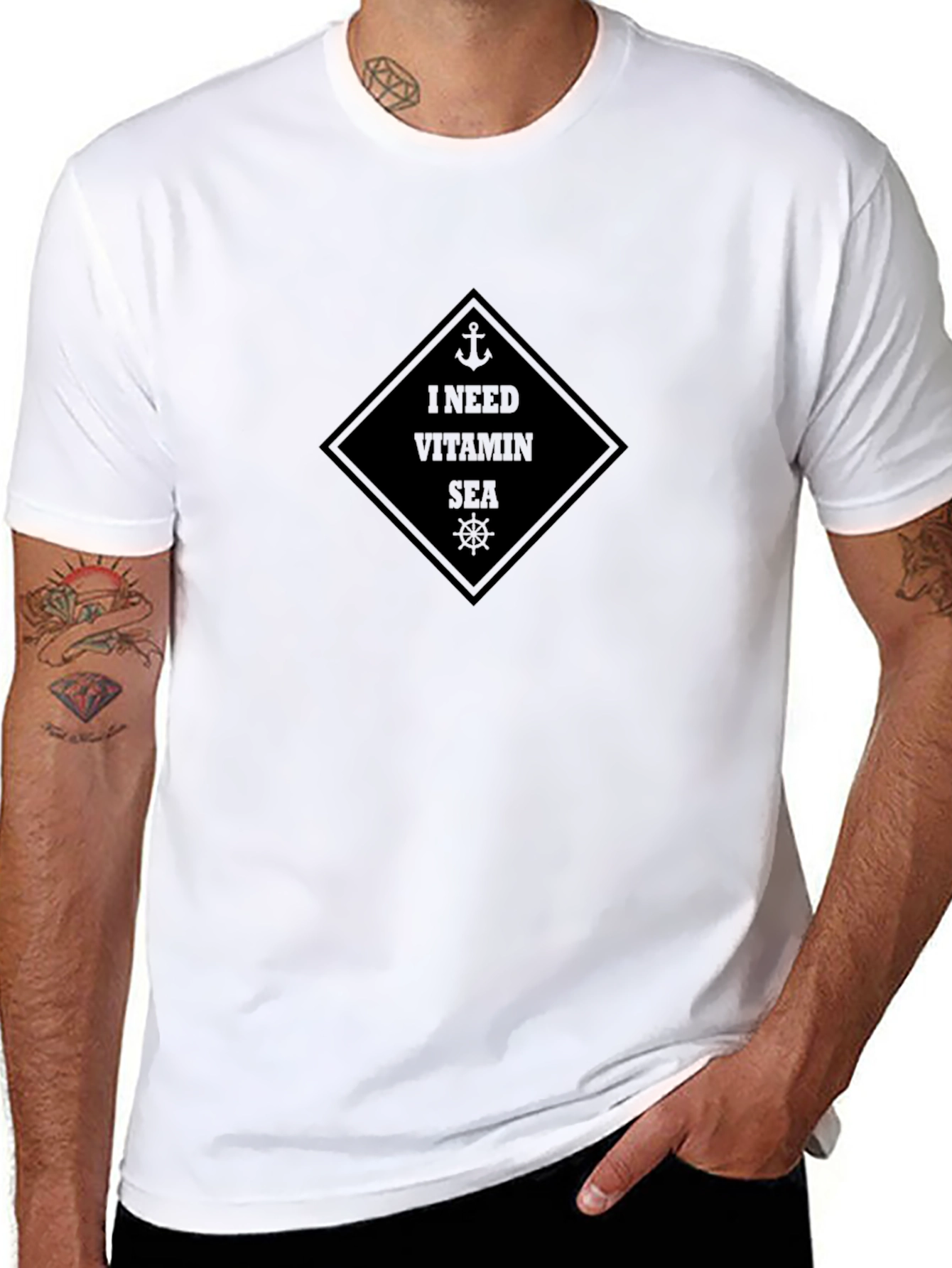 Vitamin Sea Black T-Shirt