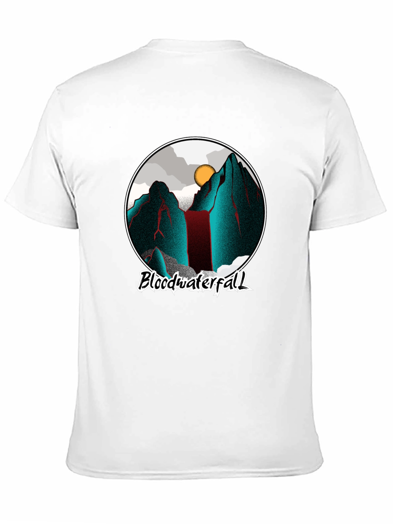 Blood Waterfall Graphic Tee - Cool Mountain Design