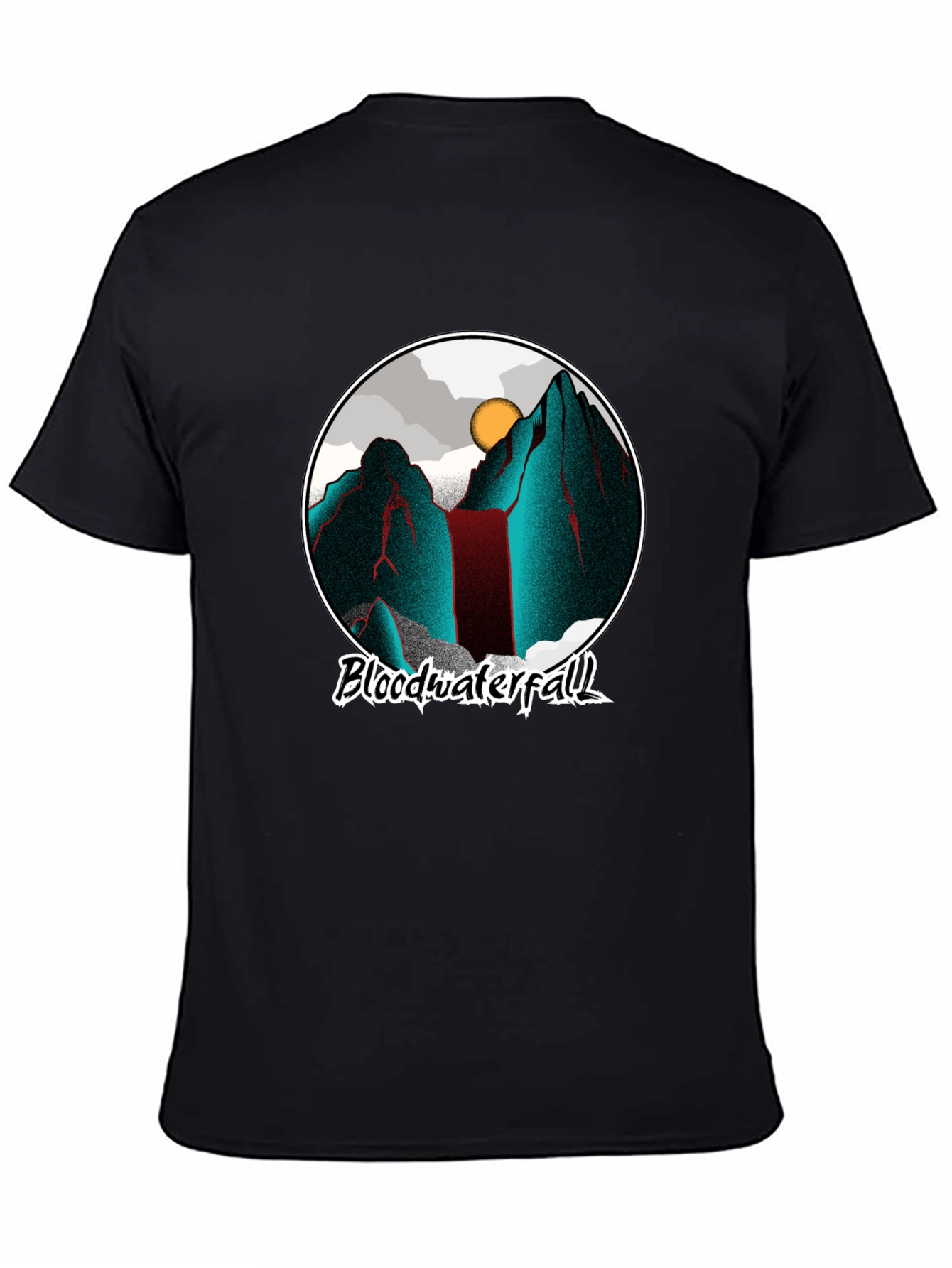 Blood Waterfall Graphic Tee - Cool Mountain Design