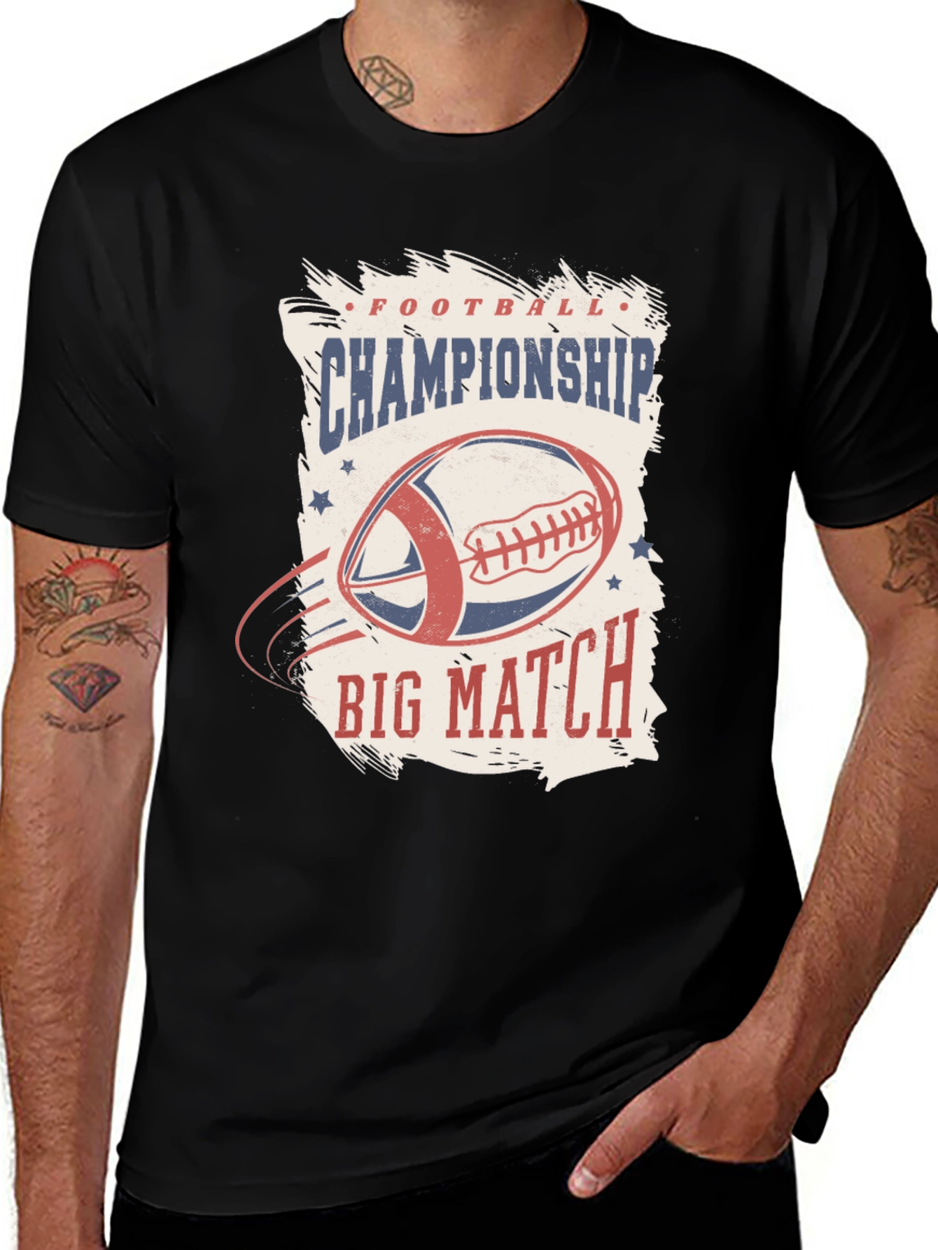 Football Championship Big Match Graphic Tee