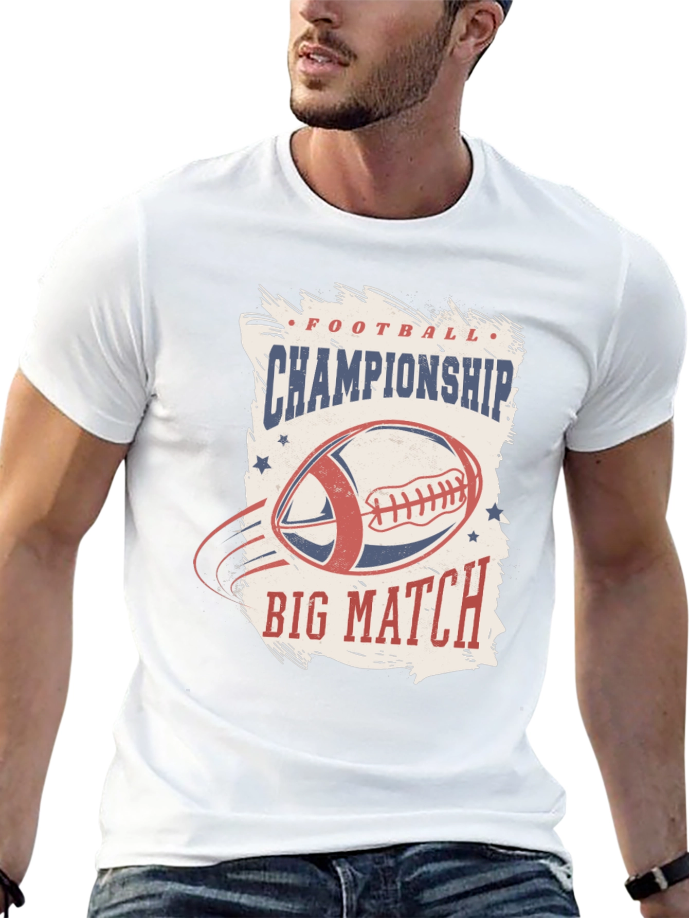 Football Championship Big Match Graphic Tee
