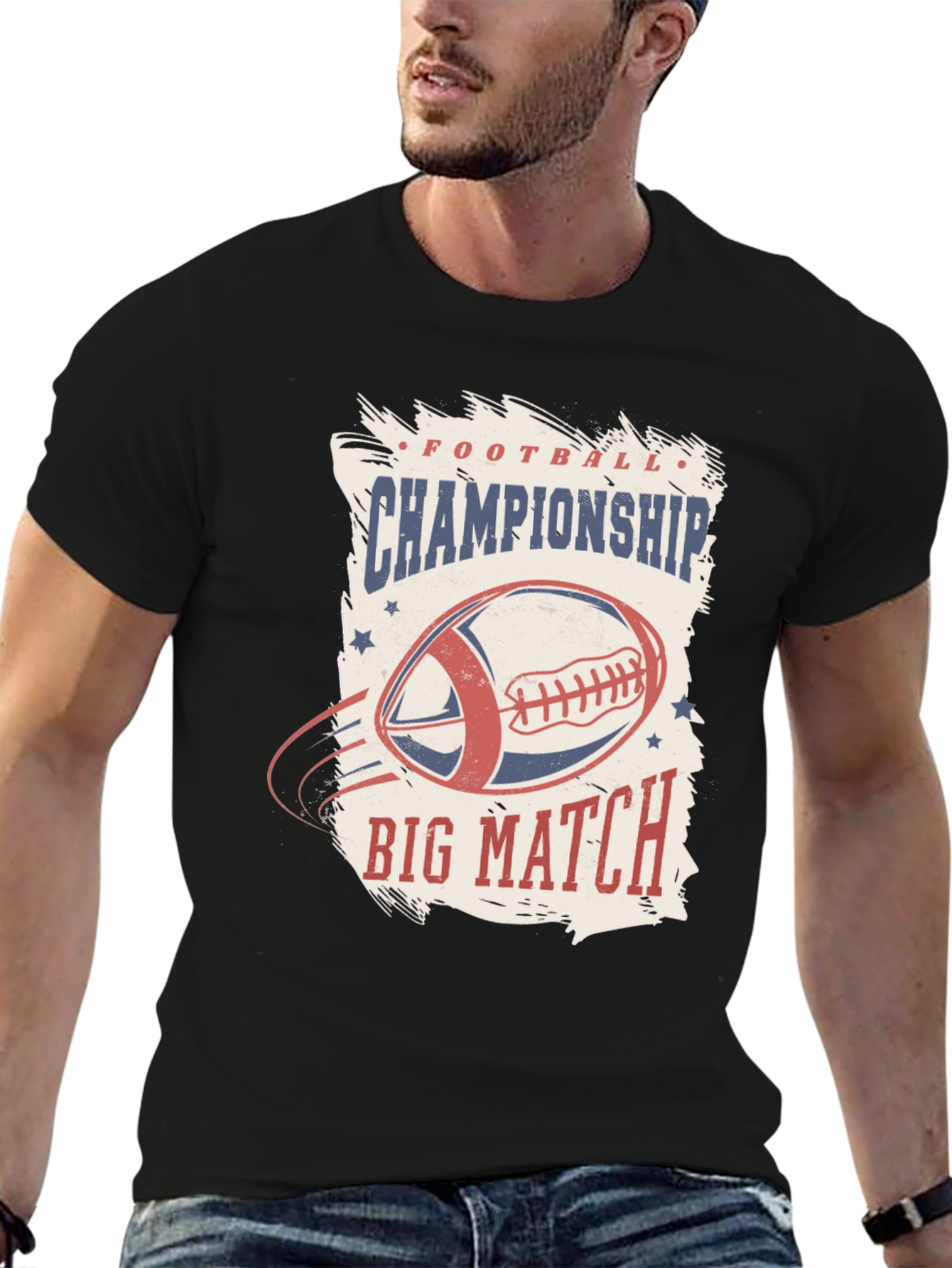 Football Championship Big Match Graphic Tee