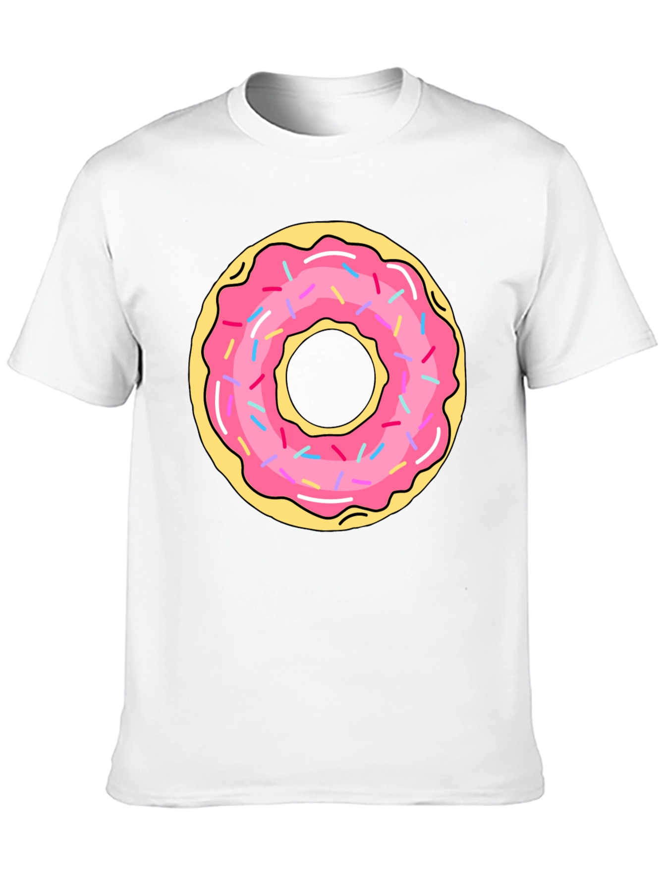 Donut Graphic Black T-Shirt