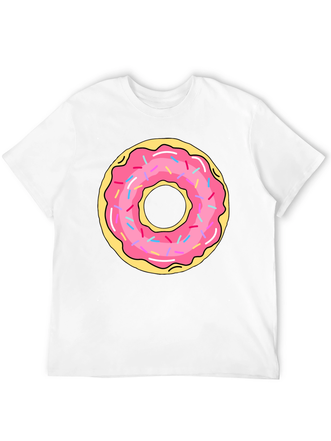 Donut Graphic Black T-Shirt