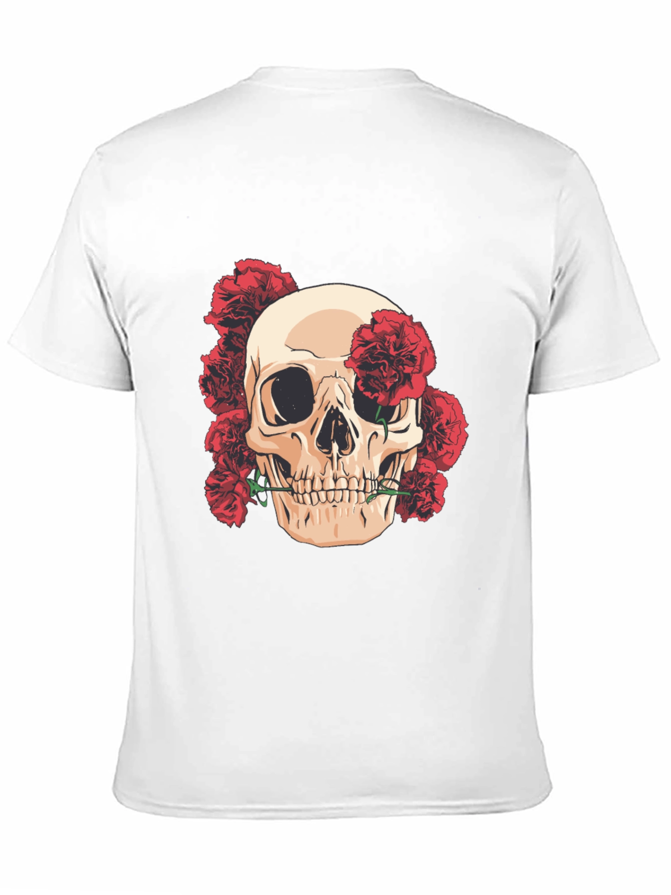 Skull & Roses Graphic Tee - Black T-Shirt