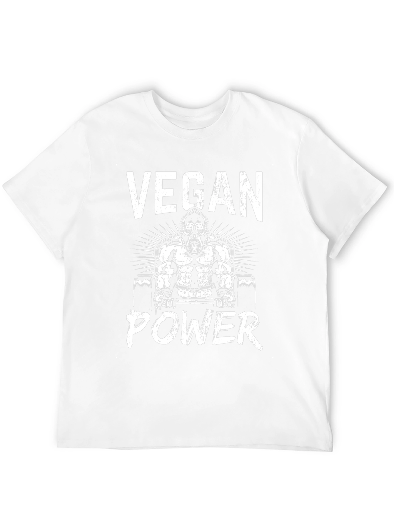 Vegan Power Gorilla Graphic T-Shirt