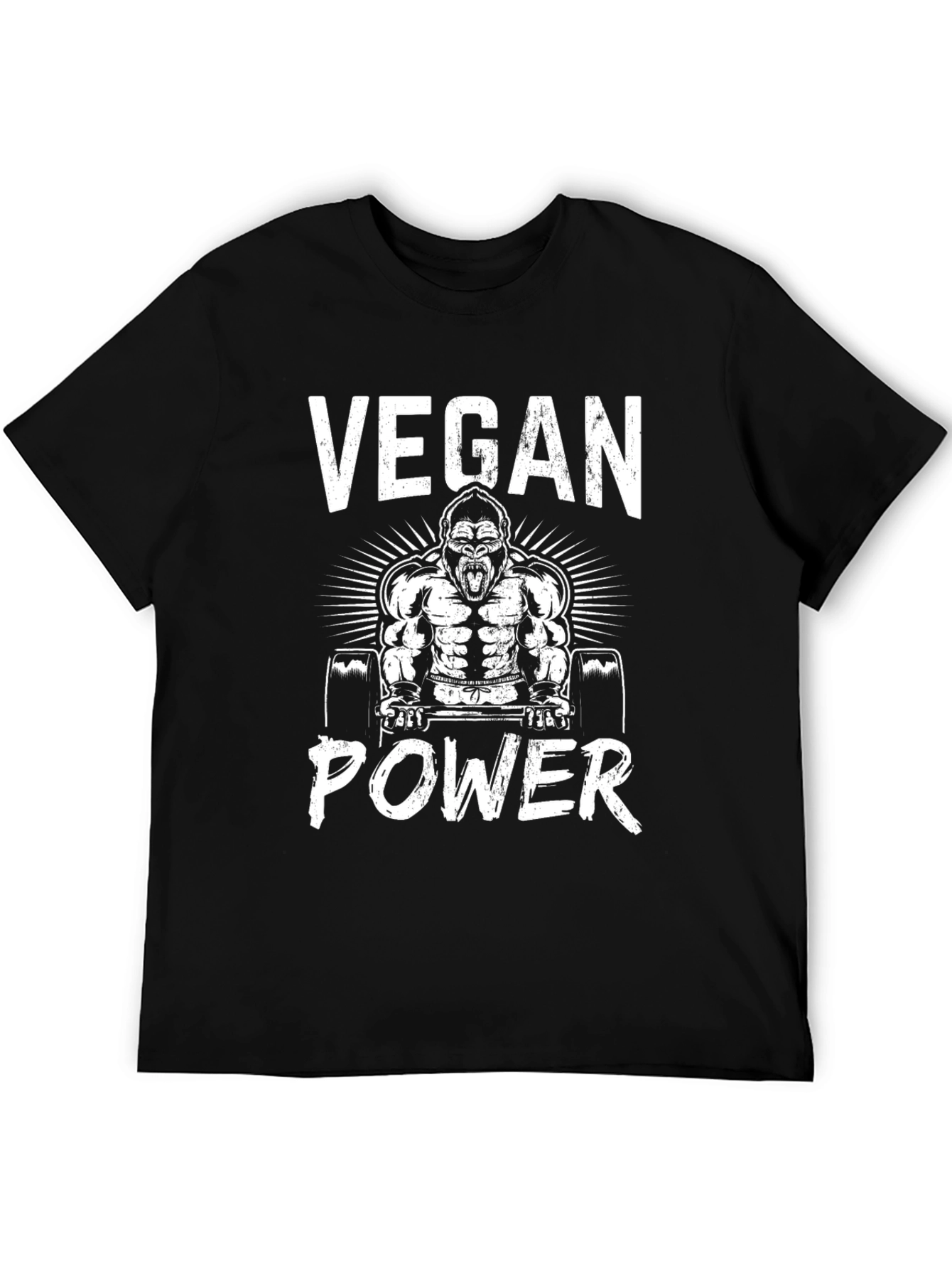Vegan Power Gorilla Graphic T-Shirt
