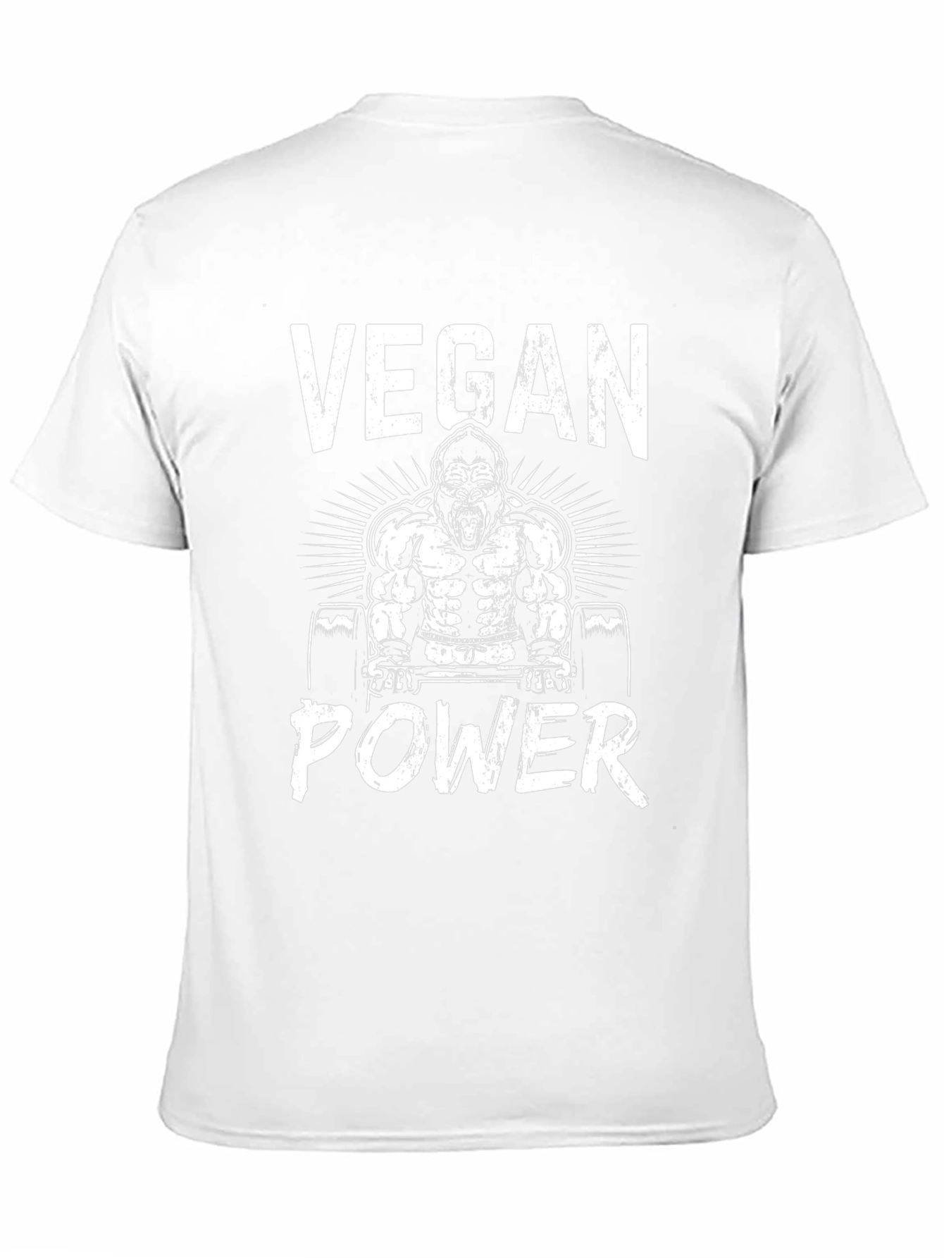 Vegan Power Gorilla Graphic T-Shirt