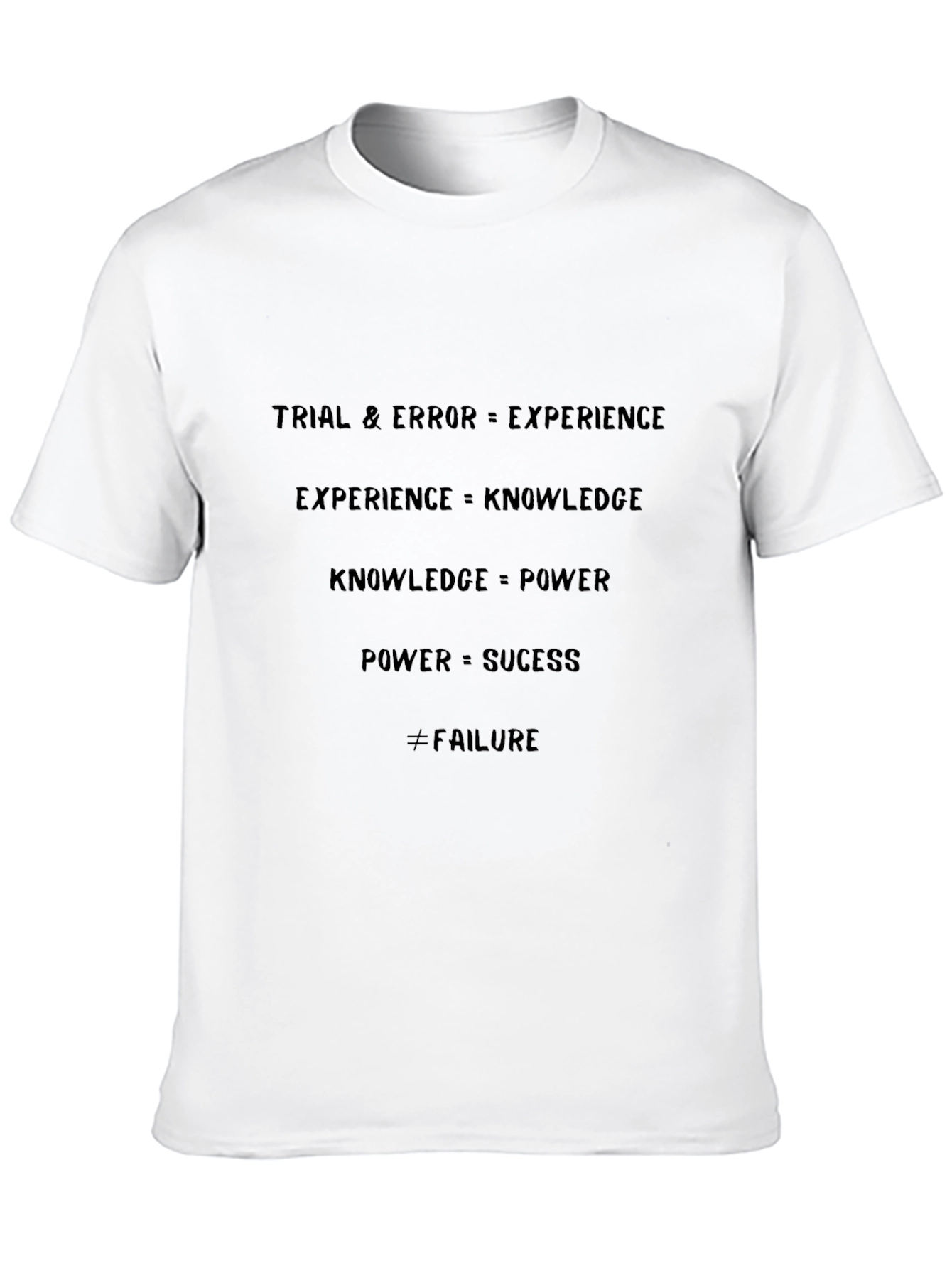 Motivational Equation T-Shirt - Success Through Experience