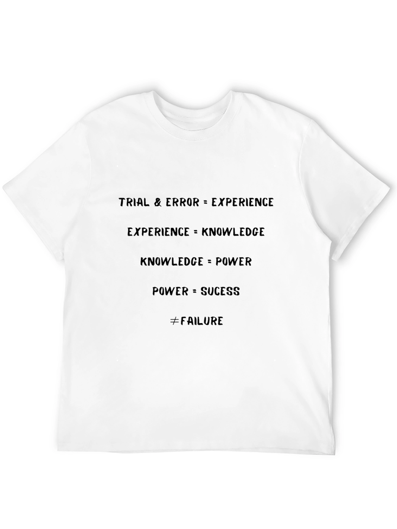 Motivational Equation T-Shirt - Success Through Experience