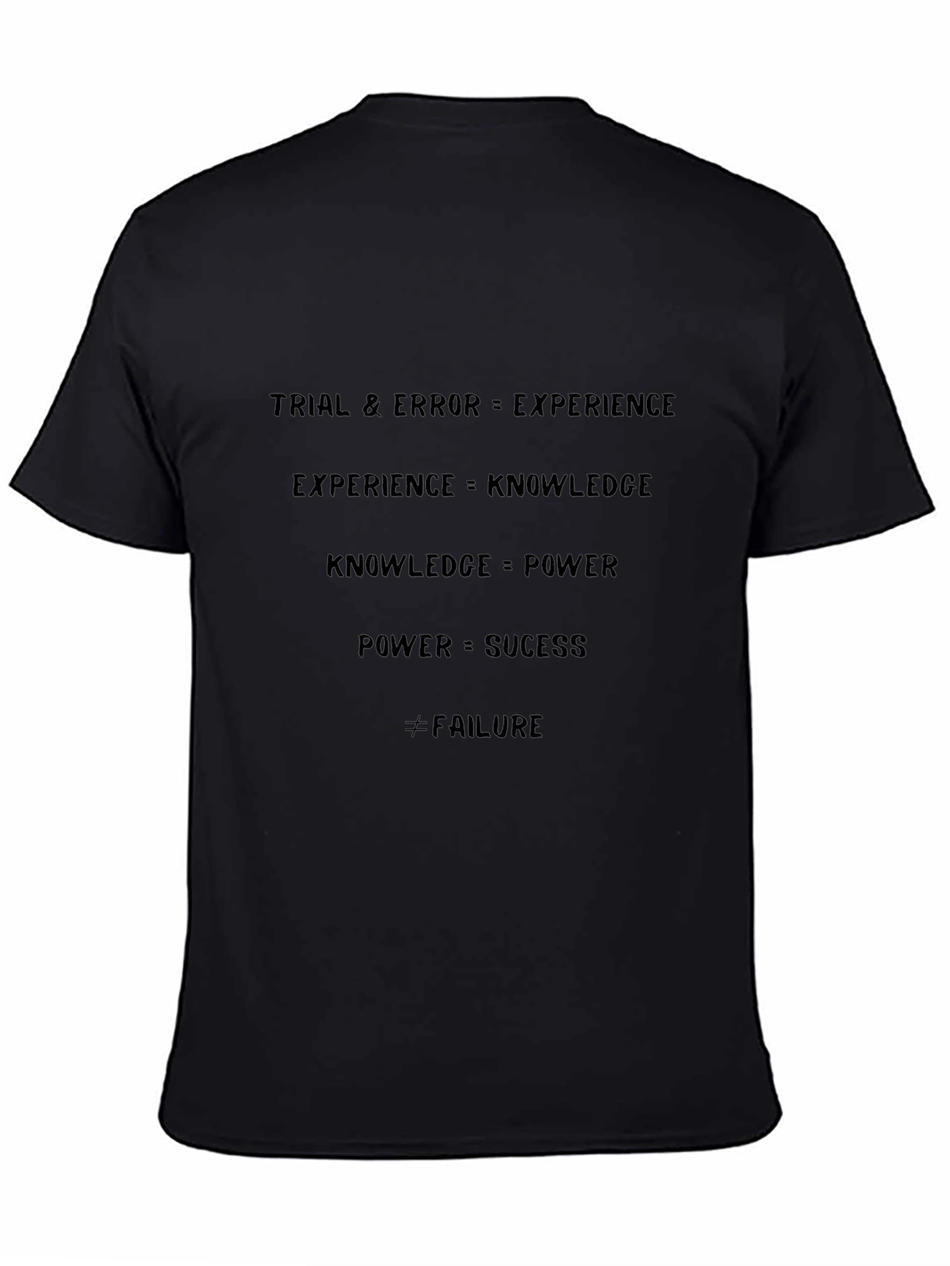 Motivational Equation T-Shirt - Success Through Experience