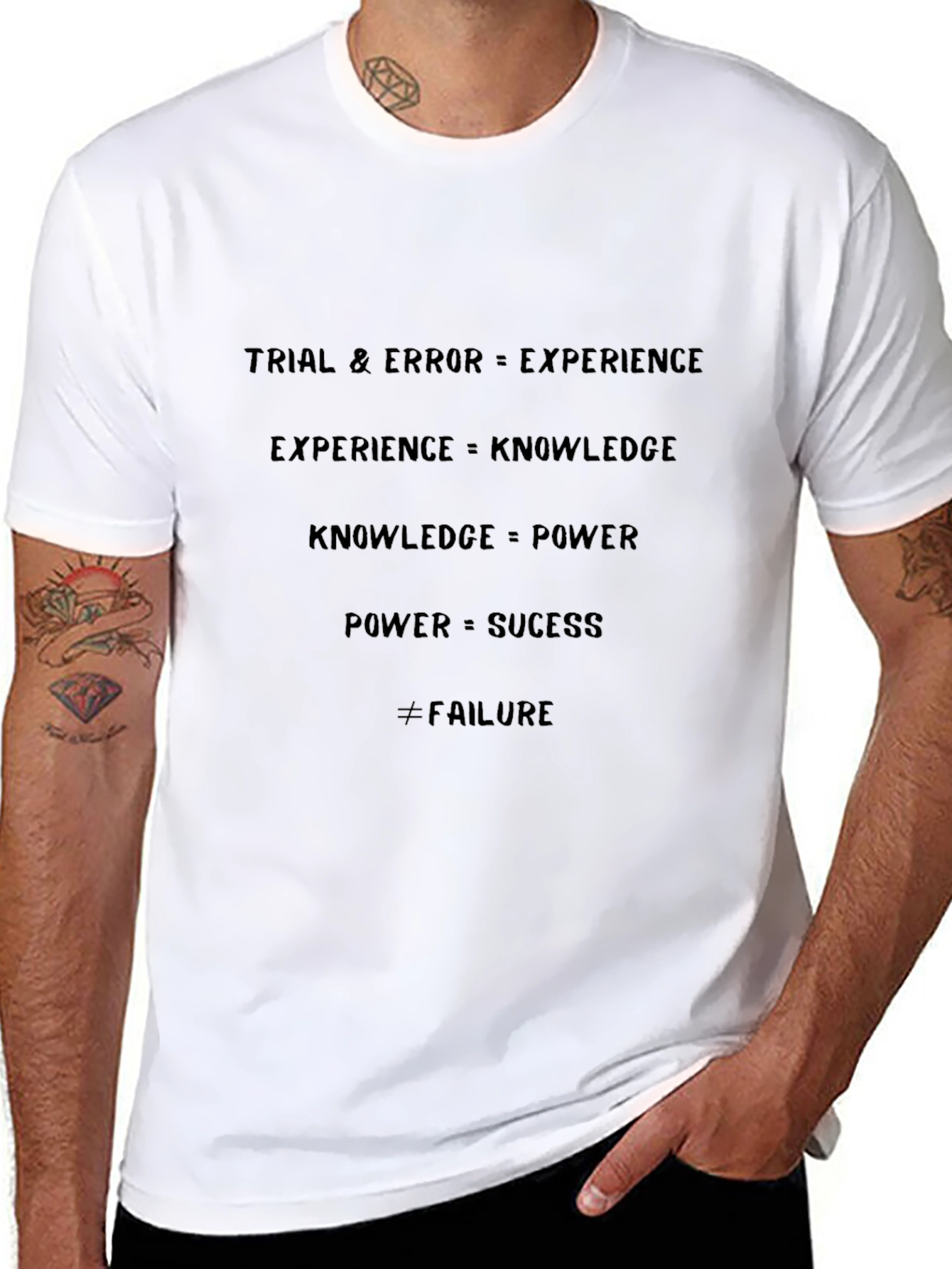 Motivational Equation T-Shirt - Success Through Experience