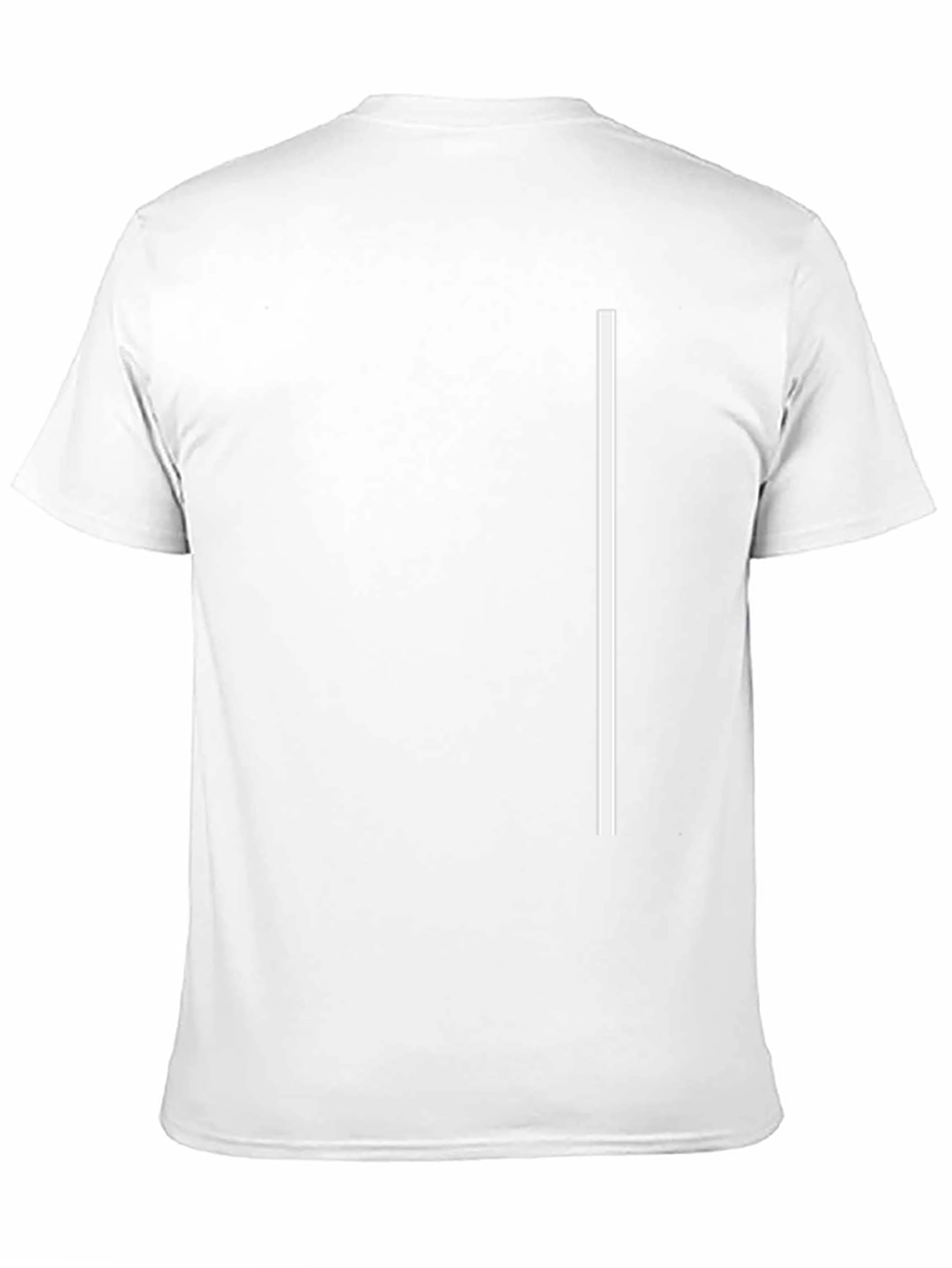 Minimalist Black Tee with White Stripe