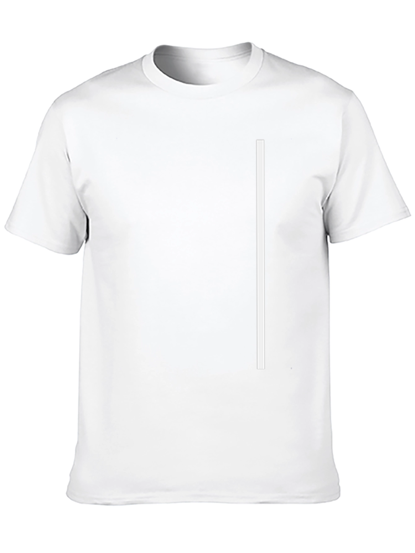Minimalist Black Tee with White Stripe