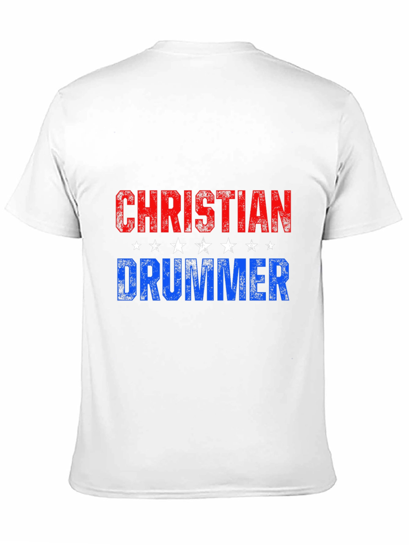Christian Drummer T-Shirt - Patriotic Design