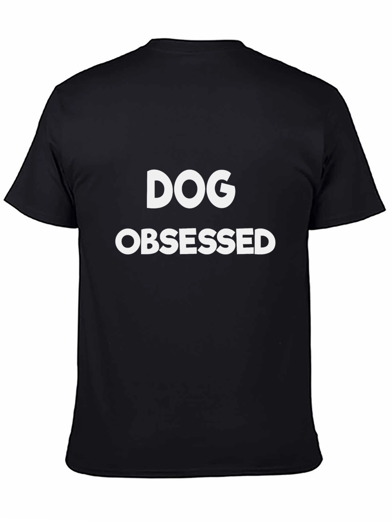 Dog Obsessed T-Shirt - Black Cotton Blend