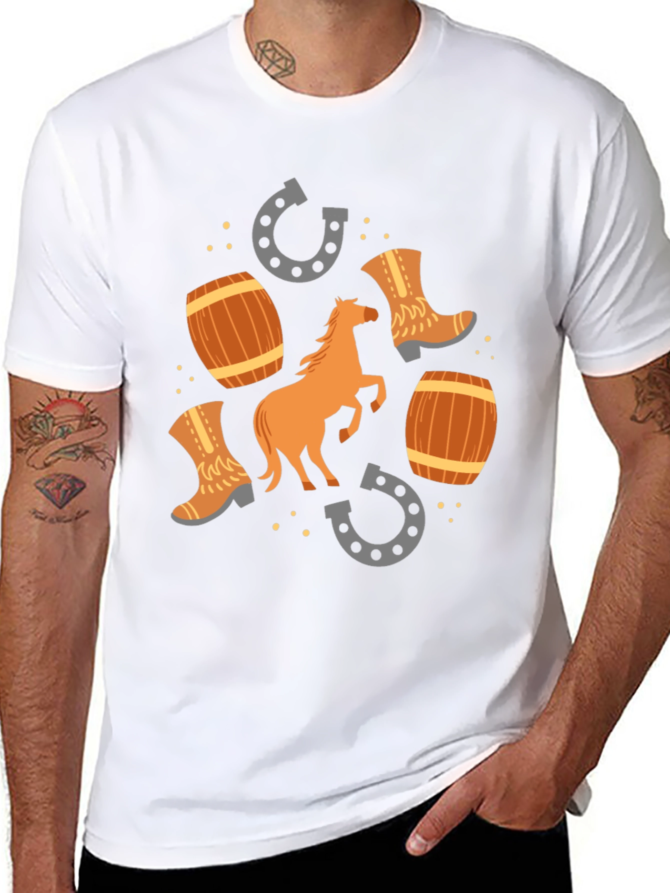 Western Style Graphic T-Shirt
