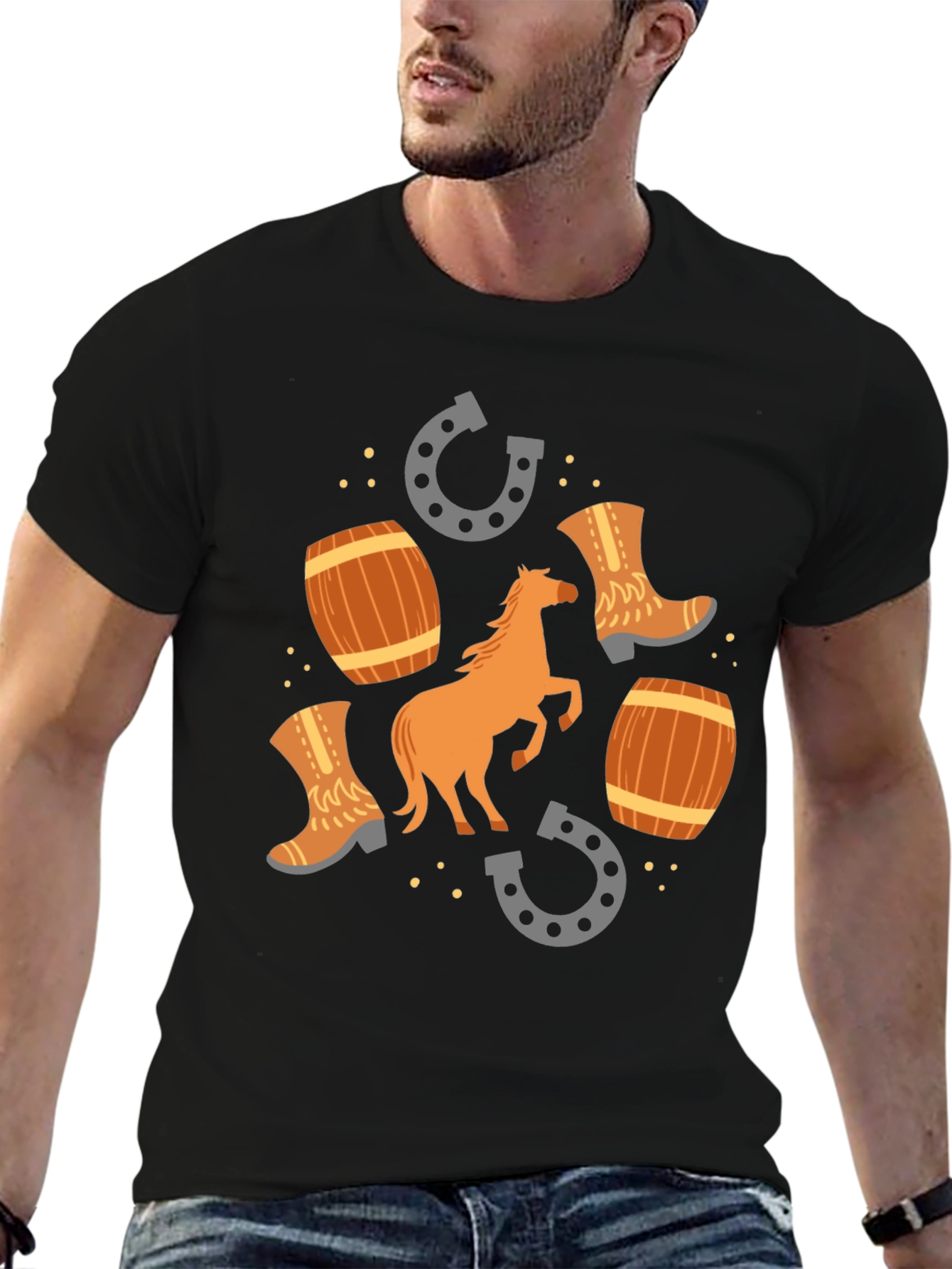 Western Style Graphic T-Shirt