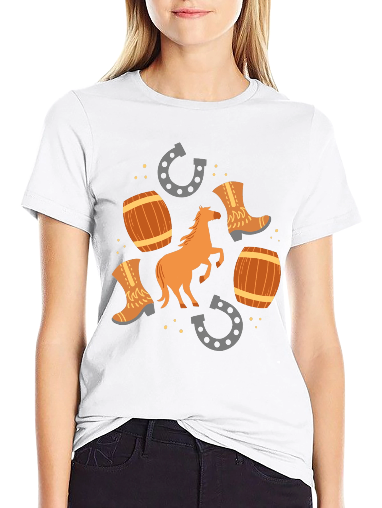 Western Style Graphic T-Shirt