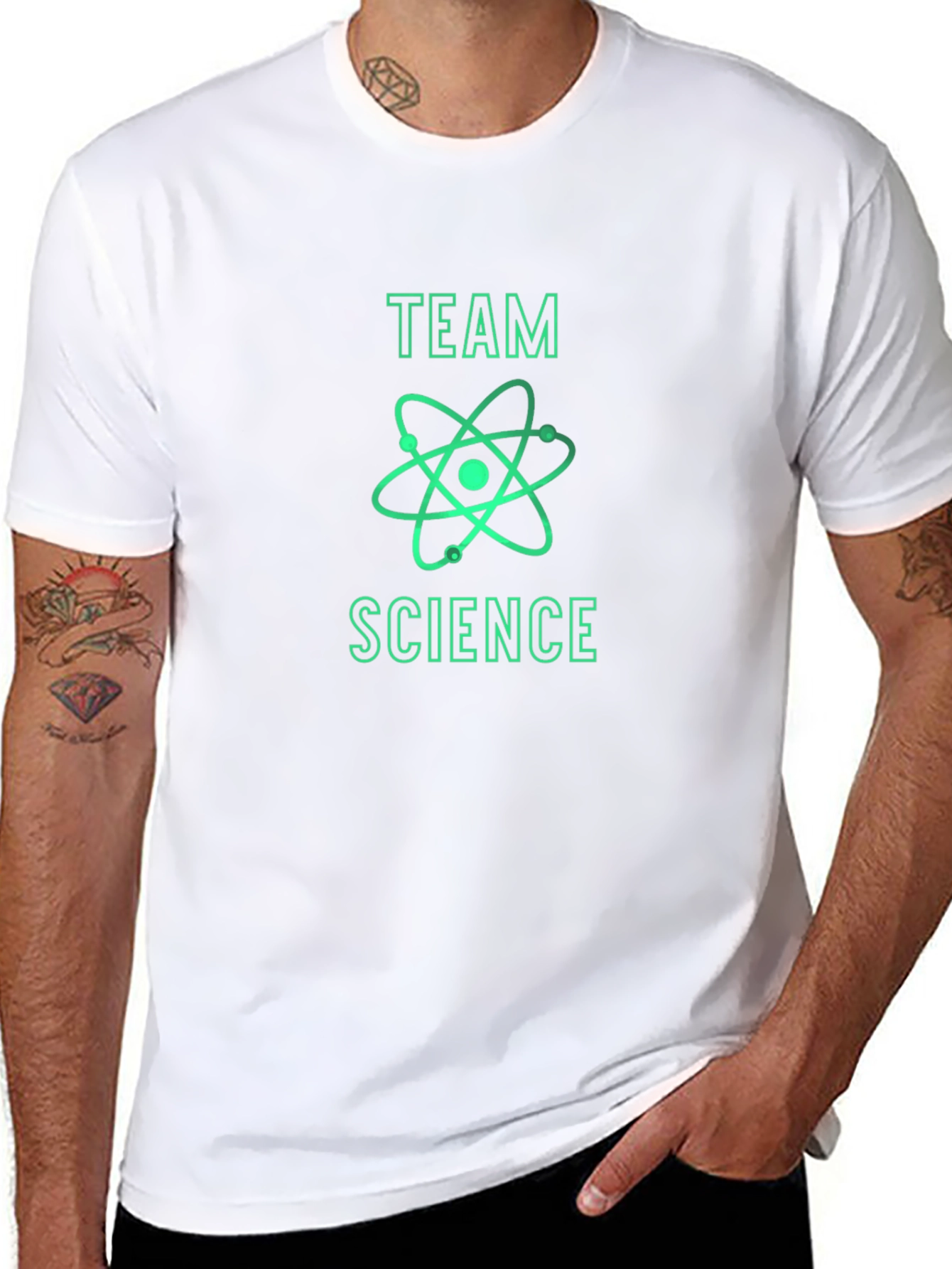 Team Science Graphic T-Shirt - Black