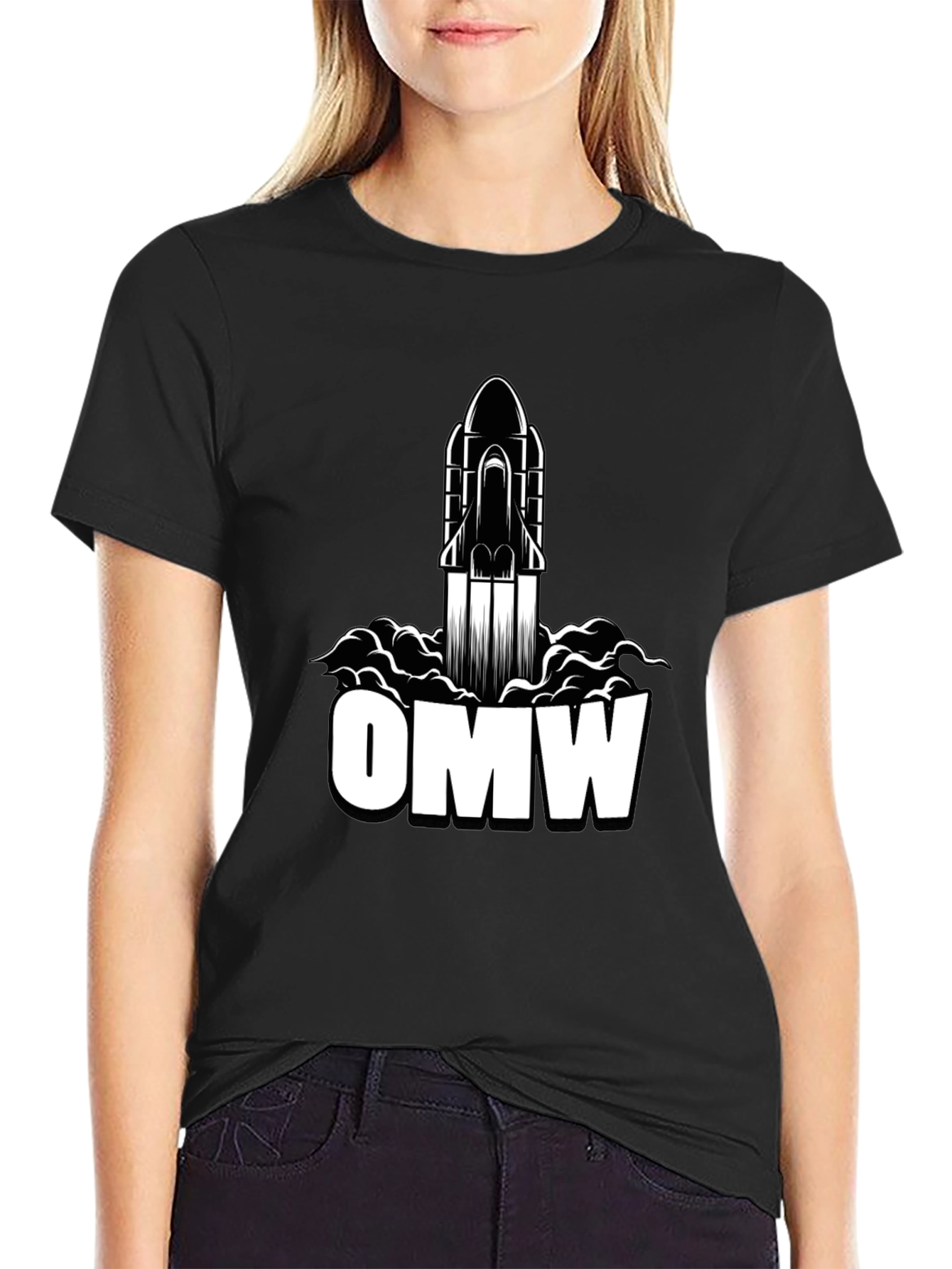 OMW Rocket Graphic Tee - Ready for Launch!