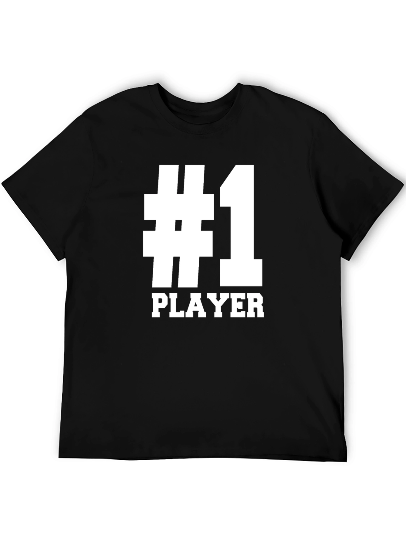 Number One Player T-Shirt - Black Graphic Tee