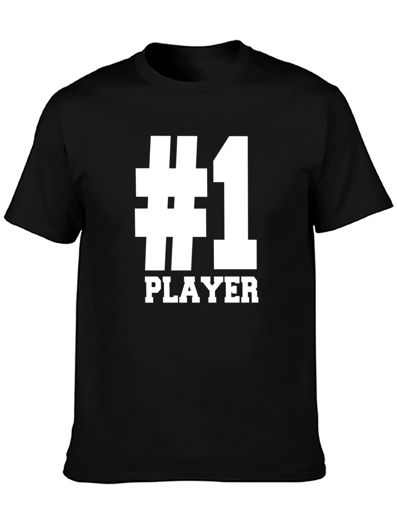 Number One Player T-Shirt - Black Graphic Tee
