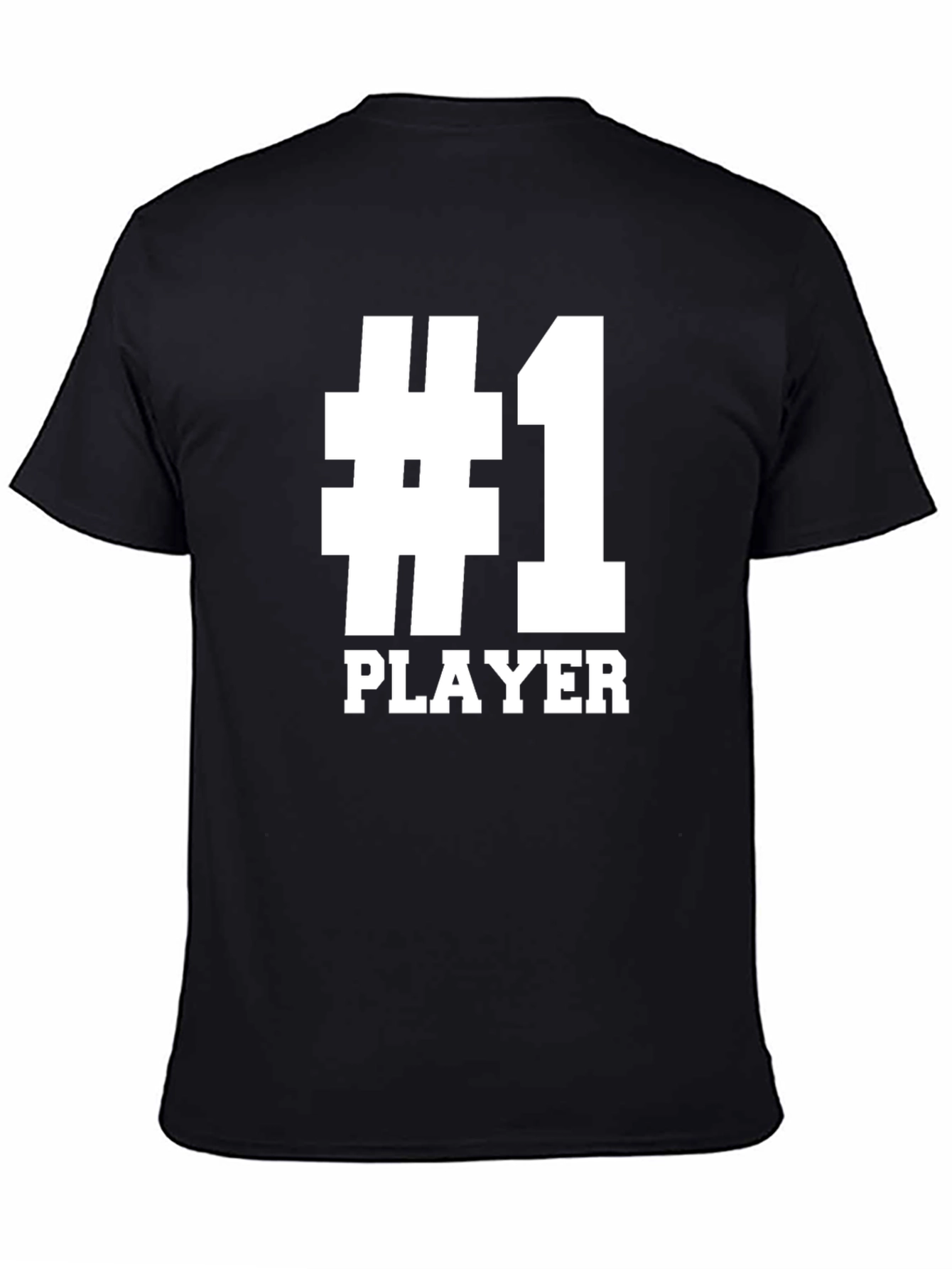 Number One Player T-Shirt - Black Graphic Tee