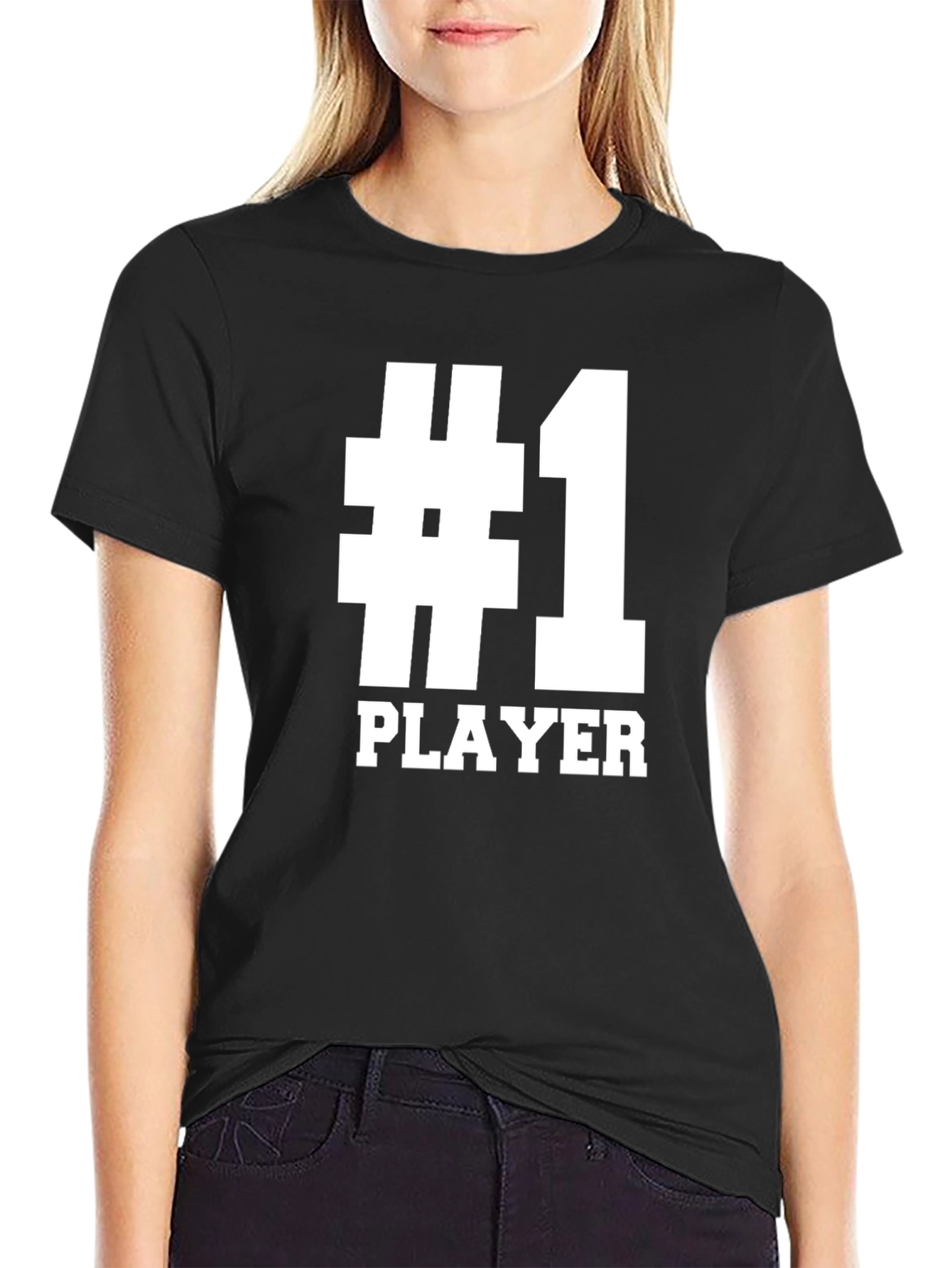 Number One Player T-Shirt - Black Graphic Tee